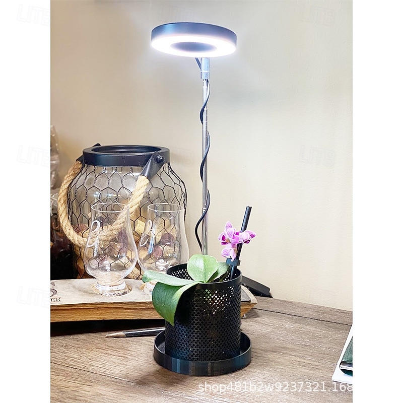 Lampada telescopica a LED per la crescita delle piante, anello d'angelo a spettro completo, rosso &luce blu per piante grasse e fiori, dimmerabile, timer, luce integrativa per piante da interno, del 2026 a $15.99 –P5