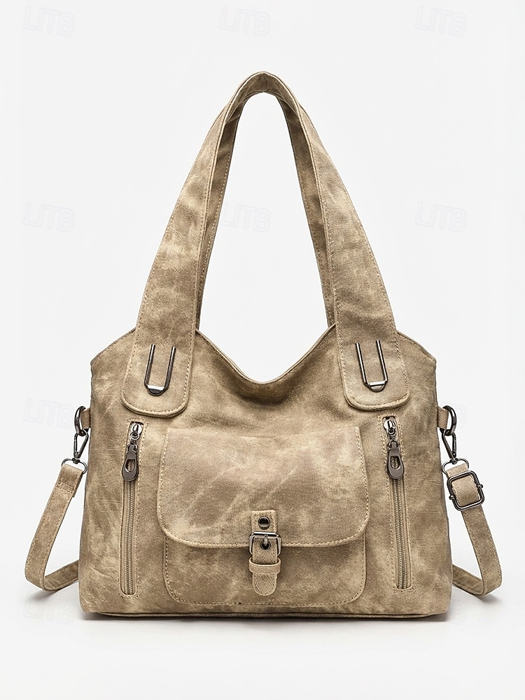 Γυναικεία τσάντα ώμου vintage από απομίμηση δέρματος, μεγάλης χωρητικότητας μετατρέψιμη τσάντα χειρός με λαβή στο πάνω μέρος και λουράκι χιαστί, ρετρό casual τσάντα μεταφοράς για γυναίκες, ιδανική για καθημερινή χρήση, διακοπές και ταξίδια 2026 - $34.99 –P13