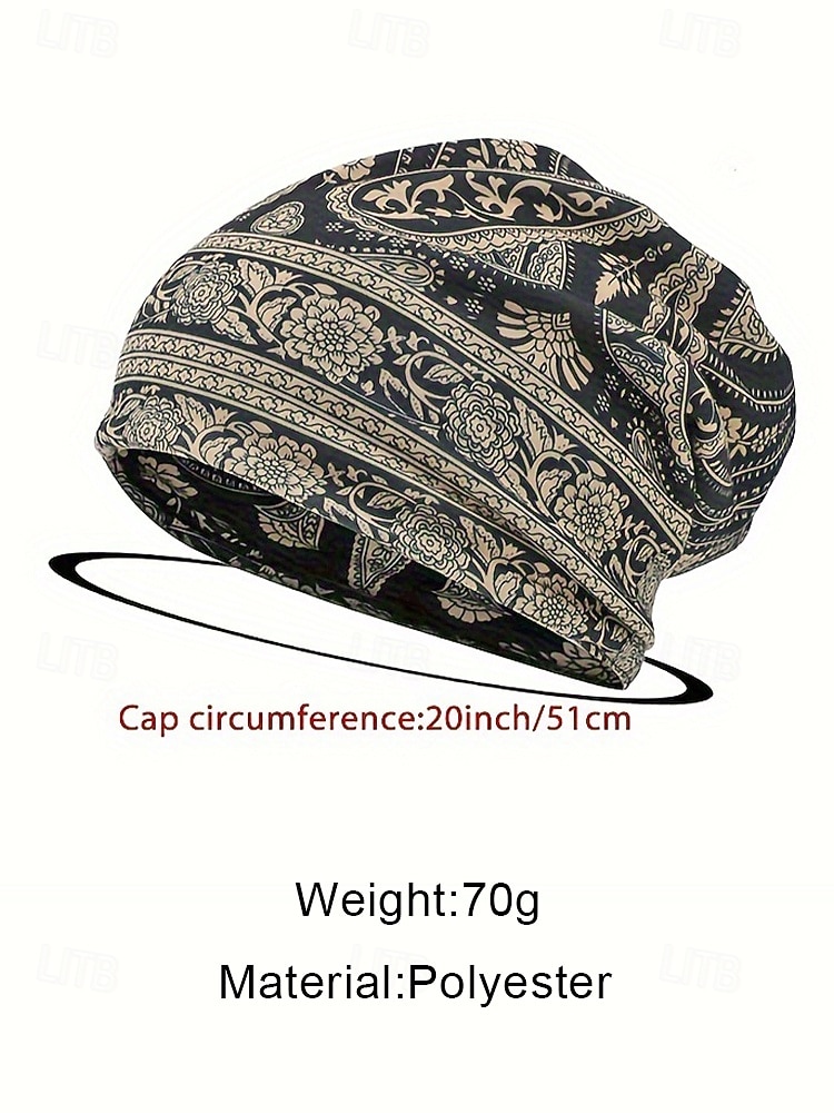 2026年 レディースボヘミアンペイズリービーニーハット、柔らかいポリエステルマルチカラーヘッドウェア＆ネックゲートル、軽量ヴィンテージスタイルの女性用アクセサリー、普段使いのカジュアル、休暇、旅行に最適  コレクション – $11.99 –P9