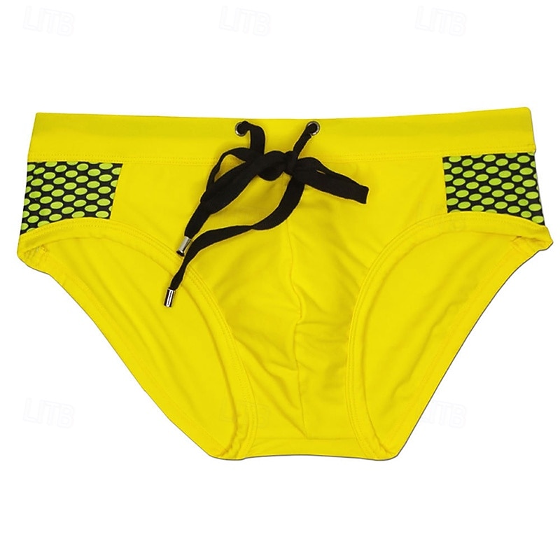 Herren Badeshorts Badehose Badehosen Patchwork Punkt Kordelzug Schnelltrocknend Elastisch Atmungsaktiv Unterteile Surfen Wassersport Schwimmen Sommer 2026 - $13.99 –P13