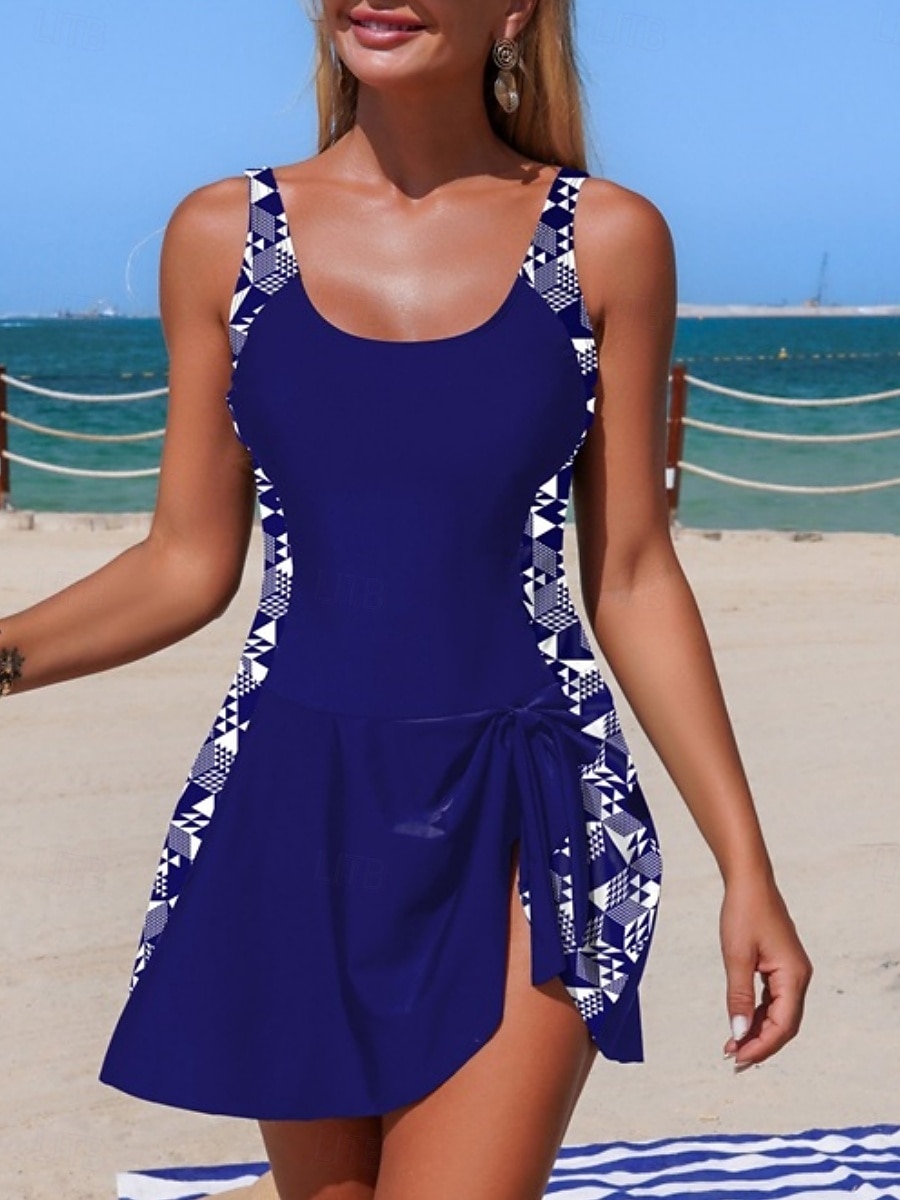 Γυναικεία Μαγιό Ενα κομμάτι Μαγιό-φόρεμα Μαγιό Έλεγχος κοιλιάς Ψηλή Μέση Λεπτό Εξώπλατο Διακοπές Ρούχα παραλίας Λεοπάρ Ταινία Λαιμός σέσουλα Αμάνικο Μαγιό 2026 - $35.99 –P3