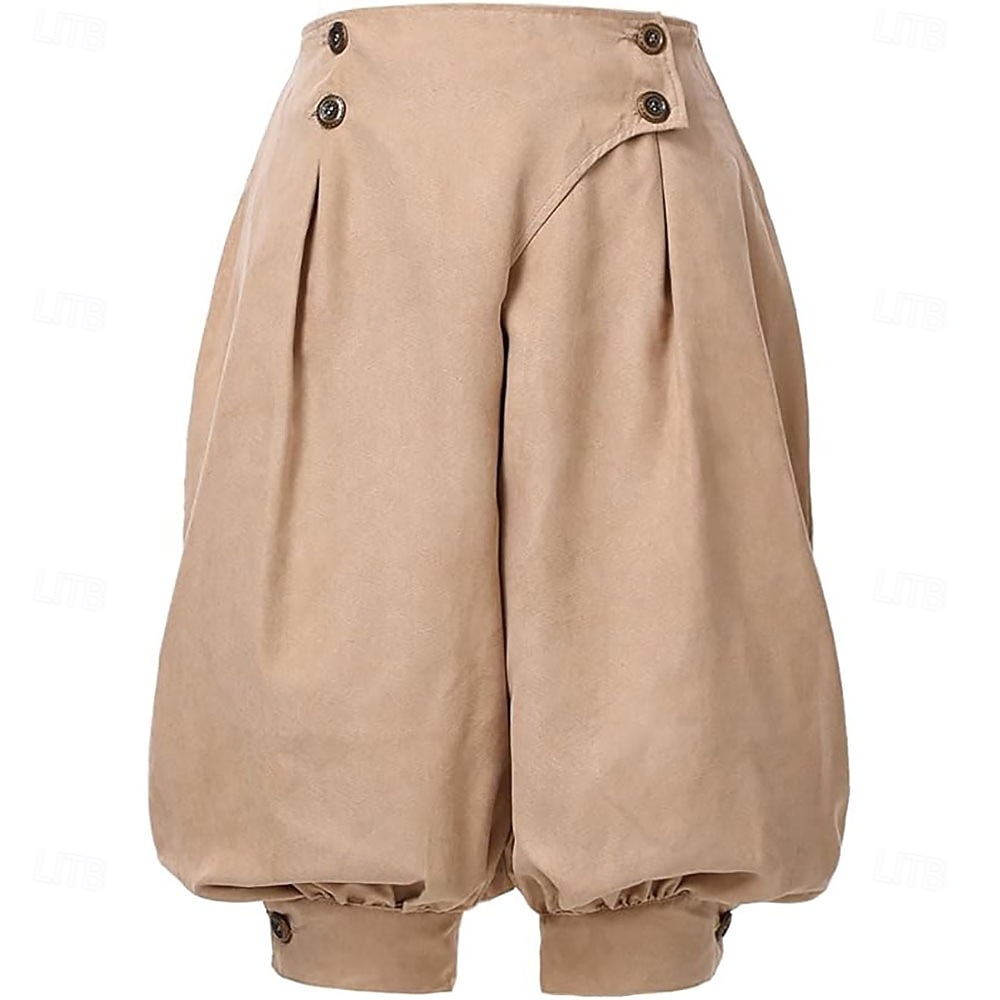 Mittelalterlich Renaissance Steampunk Piratenhose Pirat Kostüm Damen Vikinger Seeräuber Fantasie Leistung LARP Renaissance-Messe Erwachsene Hose Frühling 2026 - $42.99 –P4