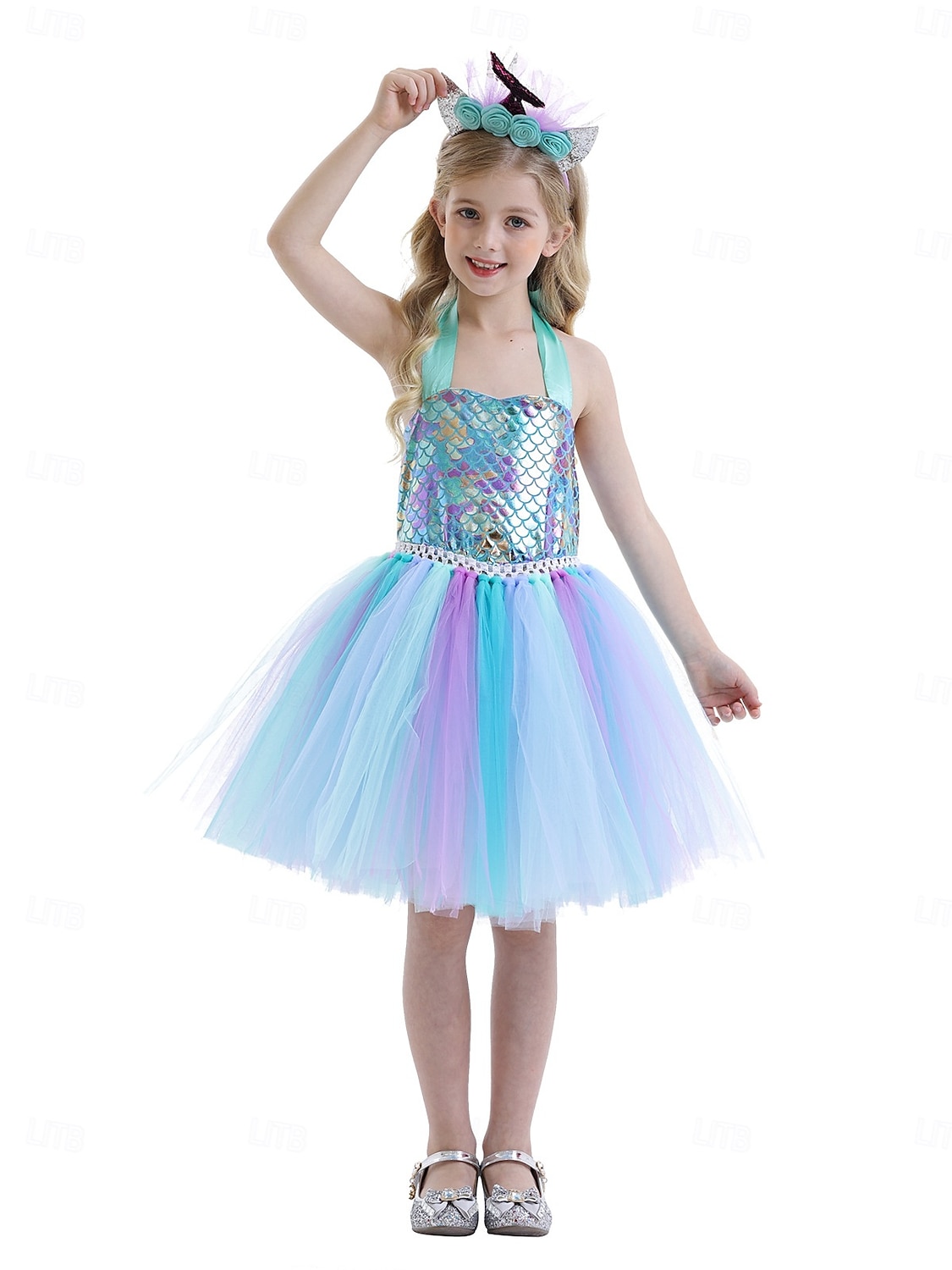 Syrena Księżniczka Sukienka Tutu Kostium na imprezę tematyczną Film Cosplay for Dla dziewczynek Dla dzieci Karnawał Bal maskowy Urlop Impreza Święto 2026 - $32.99 –P6