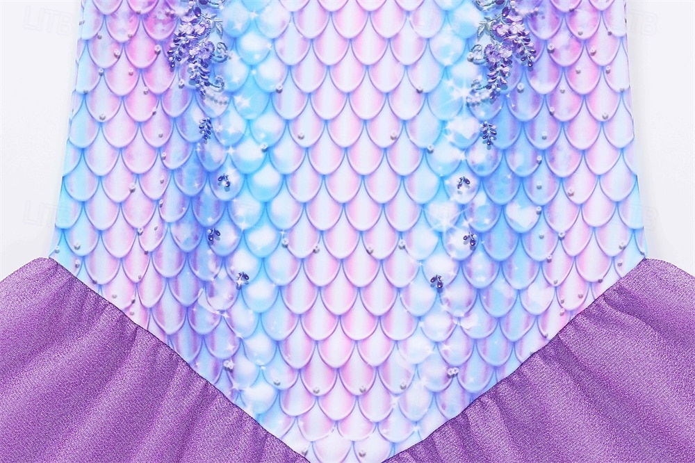 حورية البحر أميرة حورية البحر فساتين زي حفلة موضوع الكوسبلاي for للفتيات للأطفال مهرجان حفلة تنكرية مناسب للحفلات مناسب للعطلات 2026 - $23.99 –P6