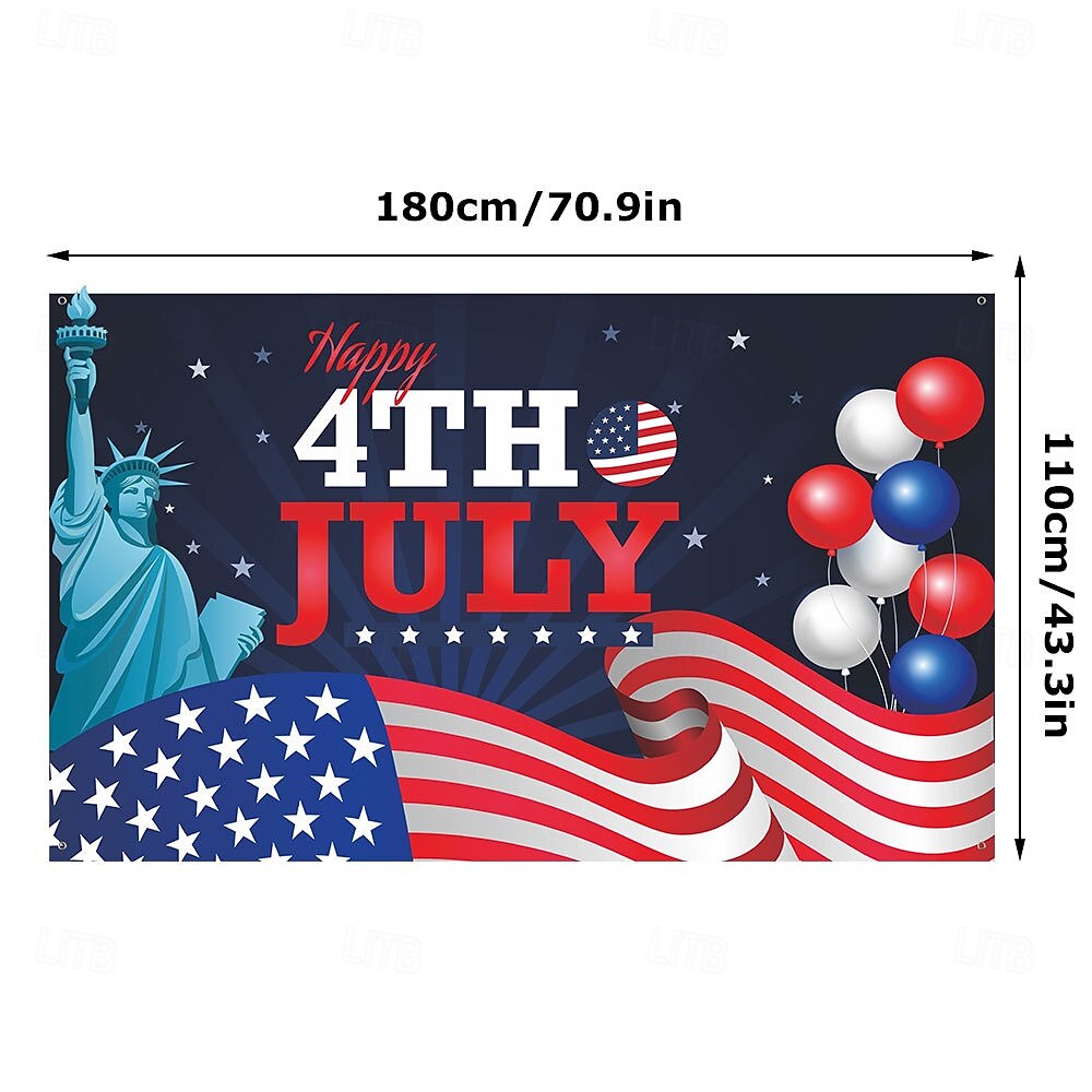 uavhengighetsdagen banner bakgrunn stoff festival utstillingsvindu veggdekorasjon hengende stoff flagg 2026 - $17.99 –P15