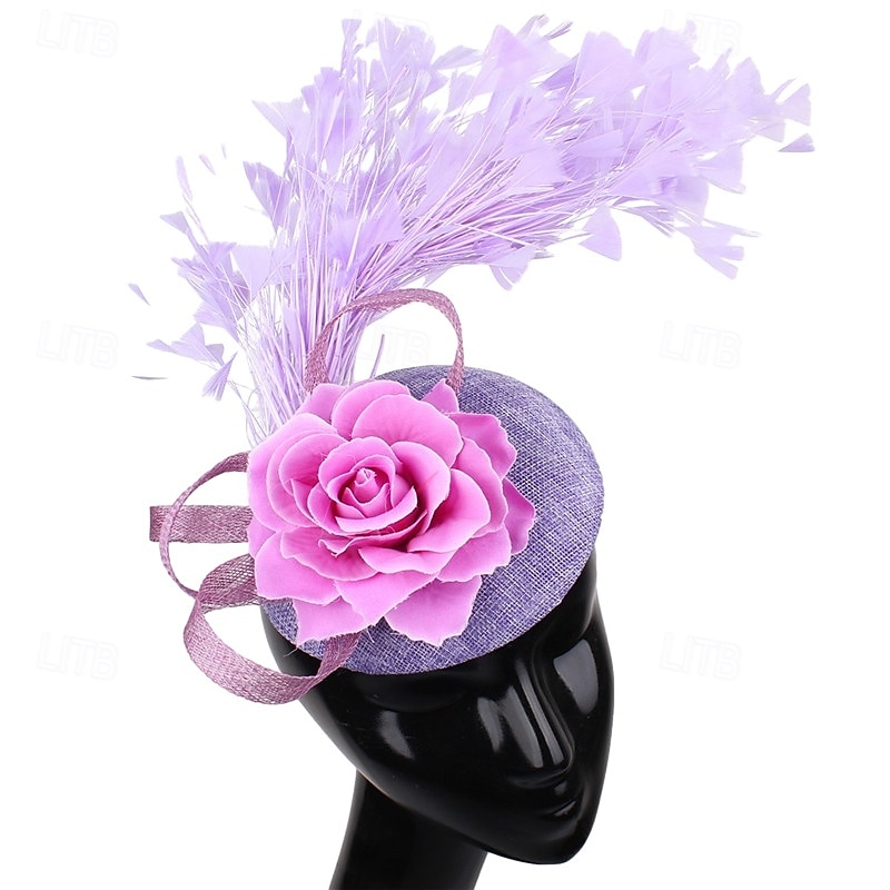 Derby Headpiece Fascinator Hat Fascinator Gentlewoman Floral Fancy Dress Women's Masquerade Tea Party Ascot Horse Racing Festival Adults' Headpiece All Seasons 2026 - $29.99 –P5