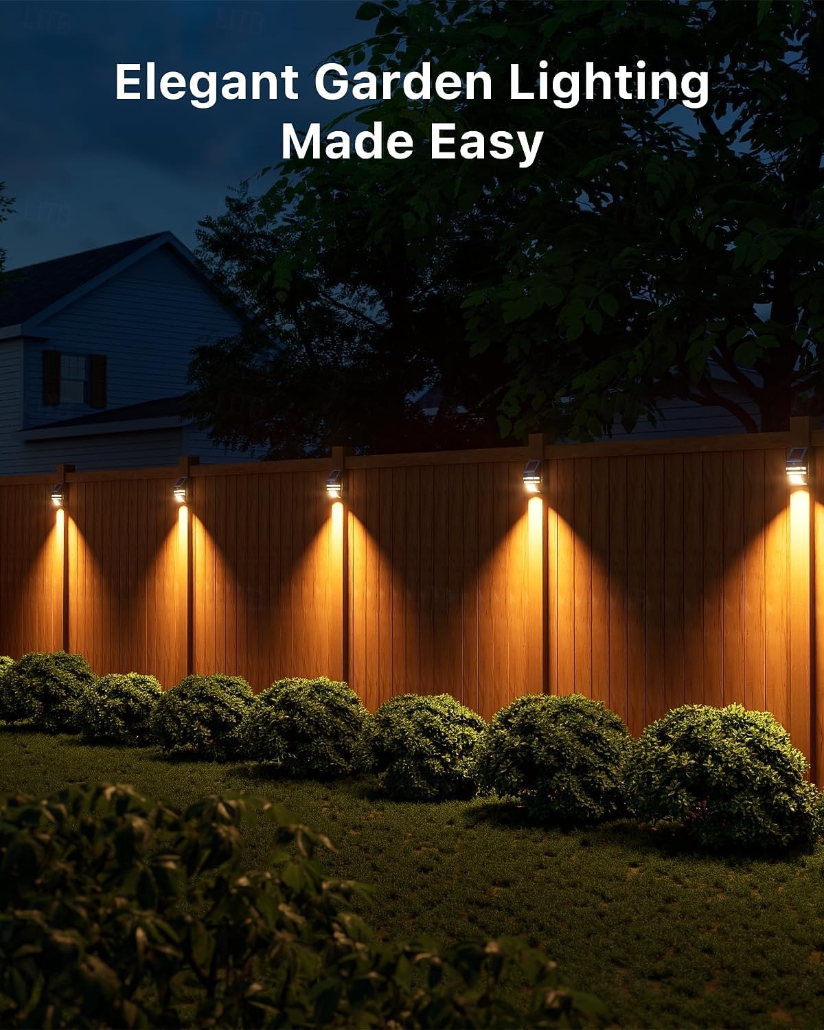 Luces solares de acero inoxidable para cercas, para exteriores, impermeables, con sensor de movimiento, para postes de patio, terrazas, porches, barandillas de escaleras, muelles, portones, pasarelas, 2026 - $46.99 –P3