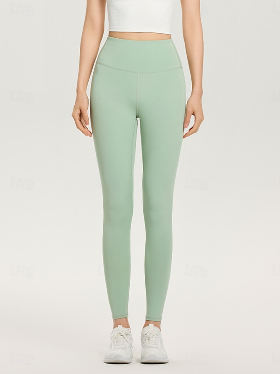 Γυναικεία Παντελόνια Κολάν Μοντέρνα Κομψό στυλ street Βασικό Πλήρες μήκος Ψηλή Μέση Σκέτο Ελαστική μέση Γρήγορο Στέγνωμα Άνετο Υψηλή Ελαστικότητα Καθημερινά Διακοπές Αθλητικά 2026 - $10.99 –P2