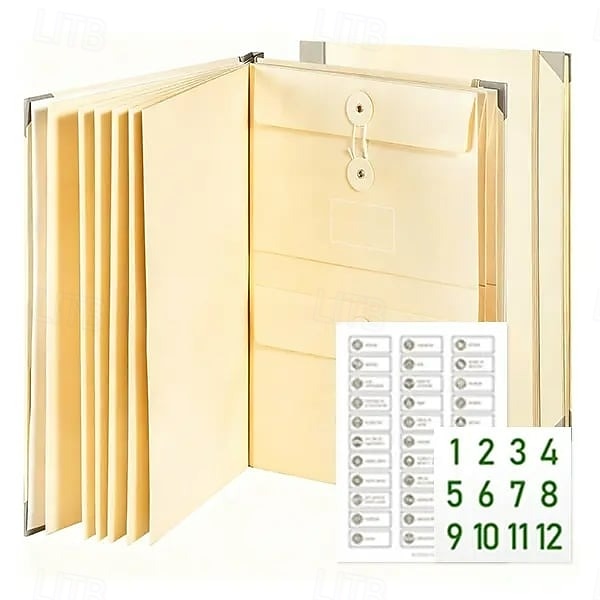 organizer harmonijkowy na dokumenty w manili, teczka na dokumenty na paszporty i akty urodzenia &ważne dokumenty – biuro &rozwiązanie do przechowywania w domu 2026 - $25.99 –P4