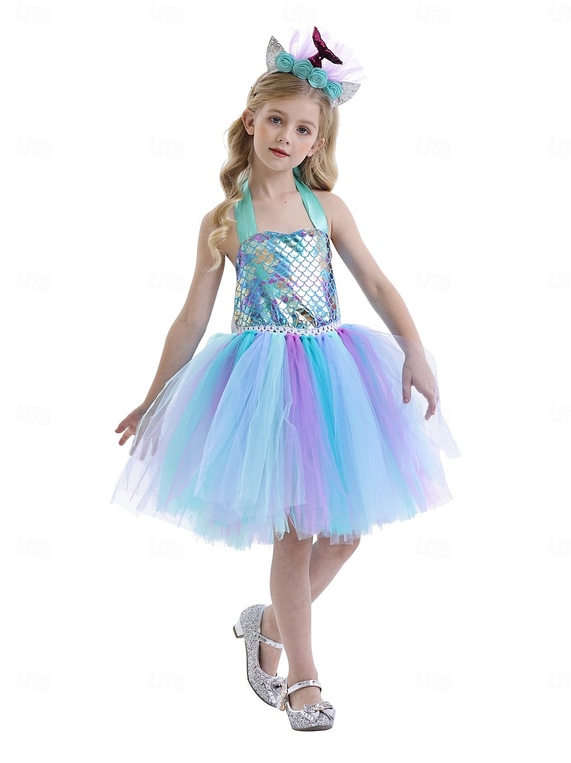 Syrena Księżniczka Sukienka Tutu Kostium na imprezę tematyczną Film Cosplay for Dla dziewczynek Dla dzieci Karnawał Bal maskowy Urlop Impreza Święto 2026 - $32.99 –P5