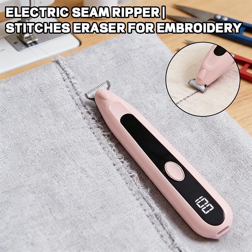 Removedor de linha elétrico, descosturador para projetos de costura, dispositivo portátil com lâmina de precisão para alfaiates, quilteiras, costureiras, artistas têxteis, amantes de artesanato, de 2026 por $27.99 –P6