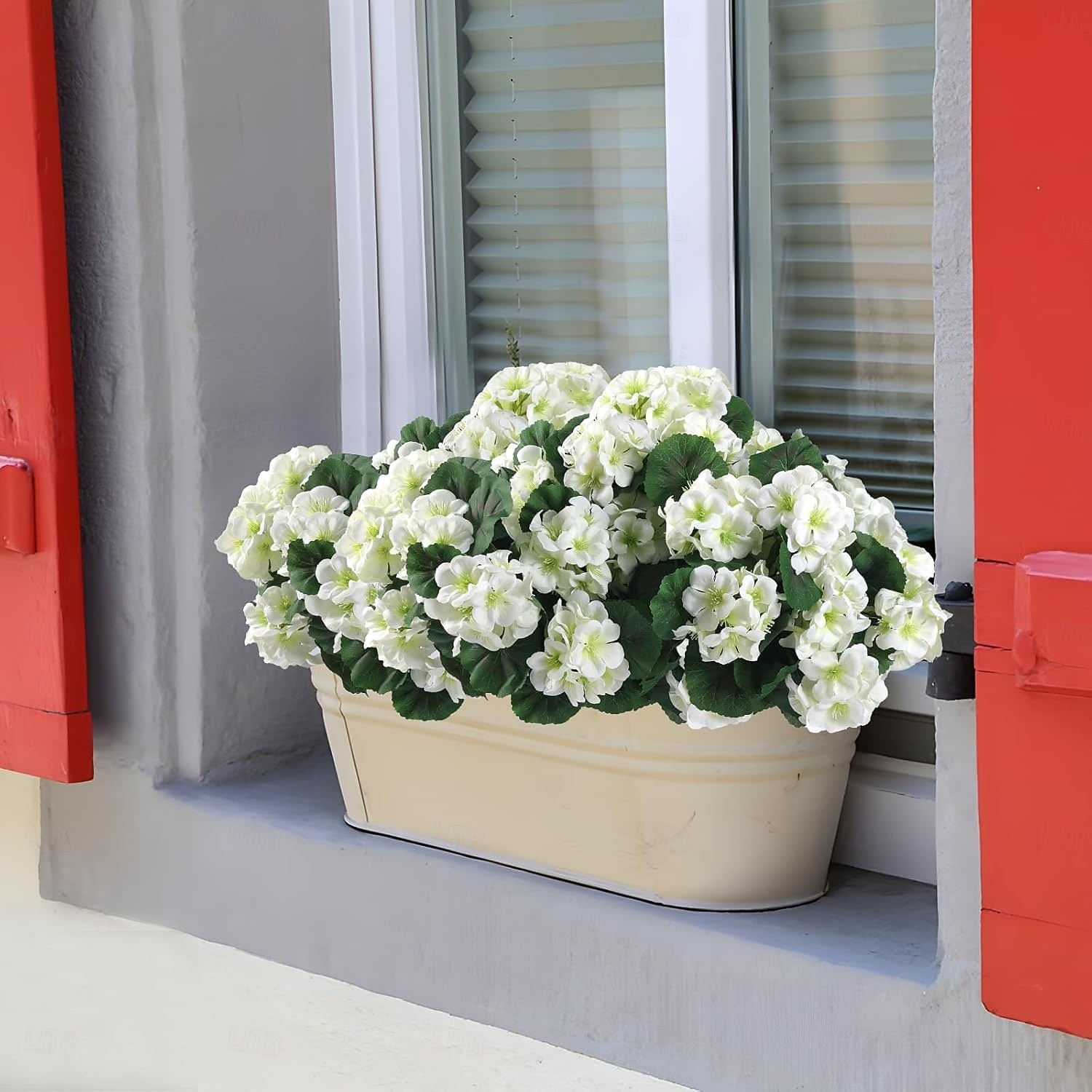 6 db műmuskátli virág kültérre, selyemvirágok kültéri UV-álló kerti növények művirágok otthonra konyhaasztal asztaldíszek dekoráció 2026 - $30.99 –P11