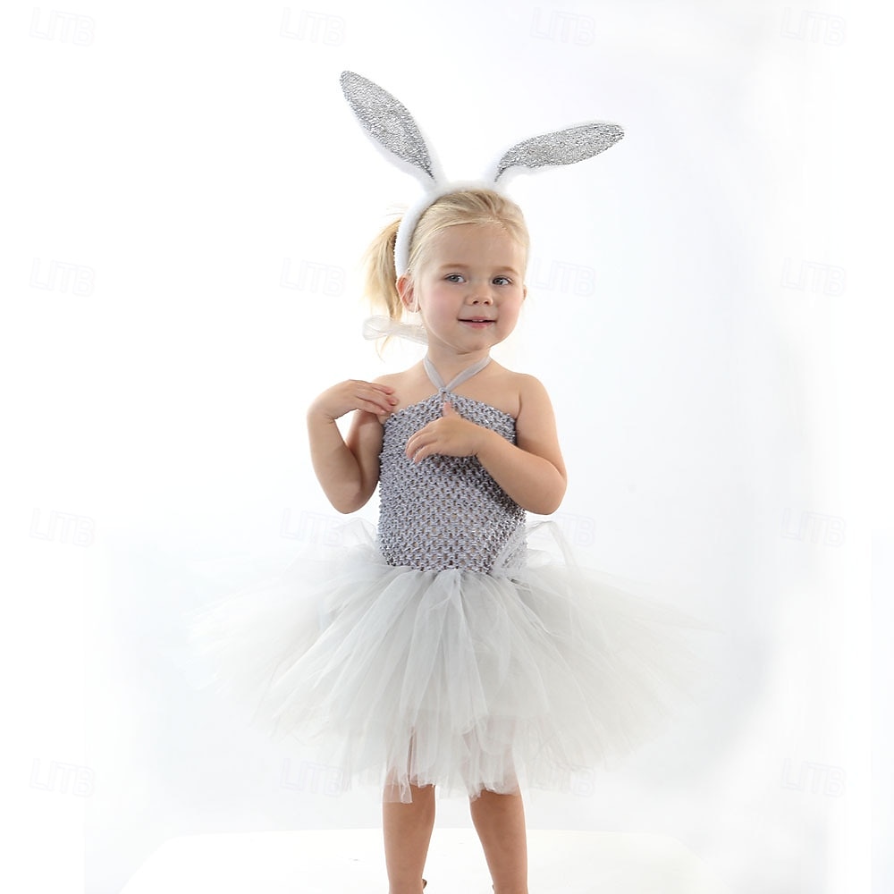 Tutu Robe Tier Kaninchen Osterhase Kleider Lustig Kinder Mädchen Halloween Karneval Ostern Karneval Party Verkleiden 2026 - $23.99 –P4