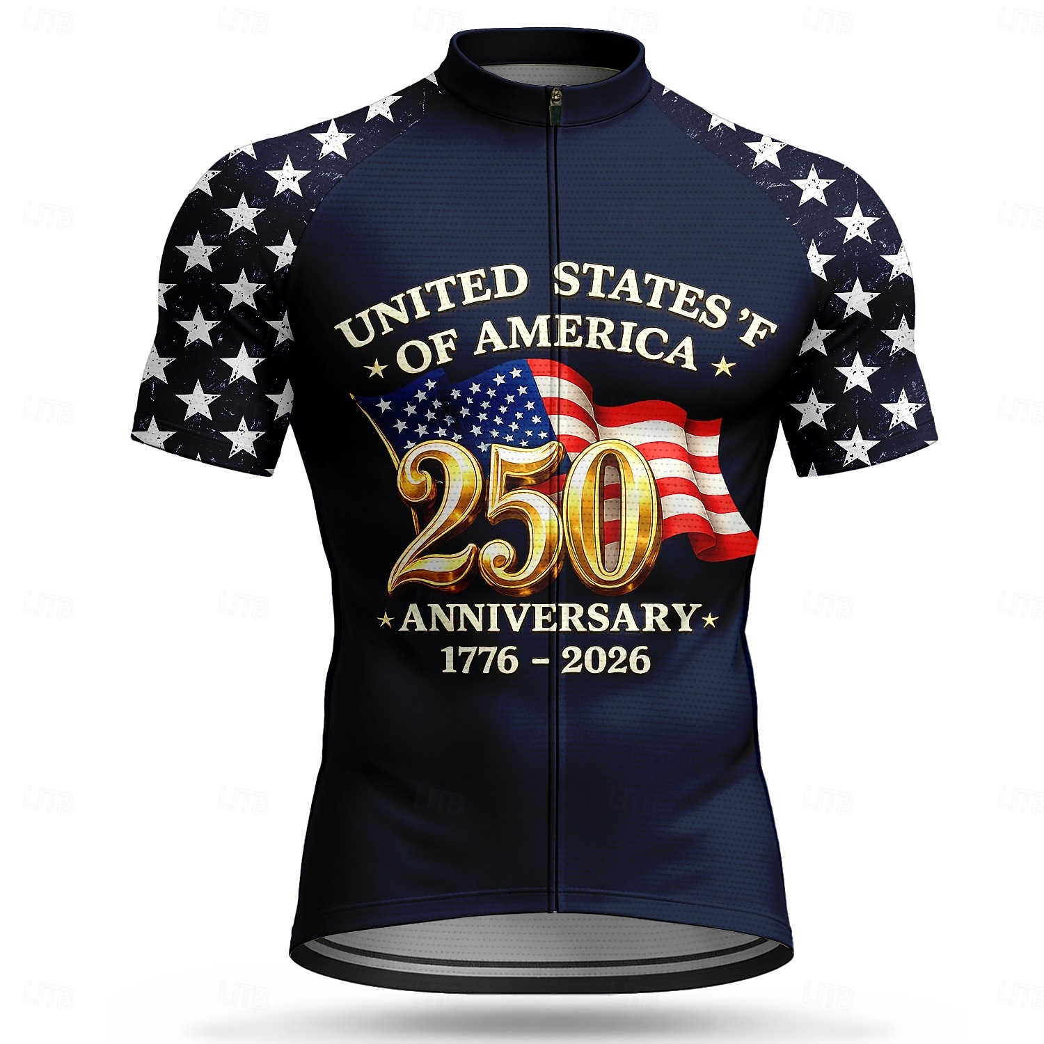 America's 250th Anniversary Independence Day American National Day Men Cycling Jersey American US Flag Flag / National flag Short Sleeve Bike Jersey Top with 3 Rear Pockets UV Resistant Quick Dry 2026 - $30.99 –P1