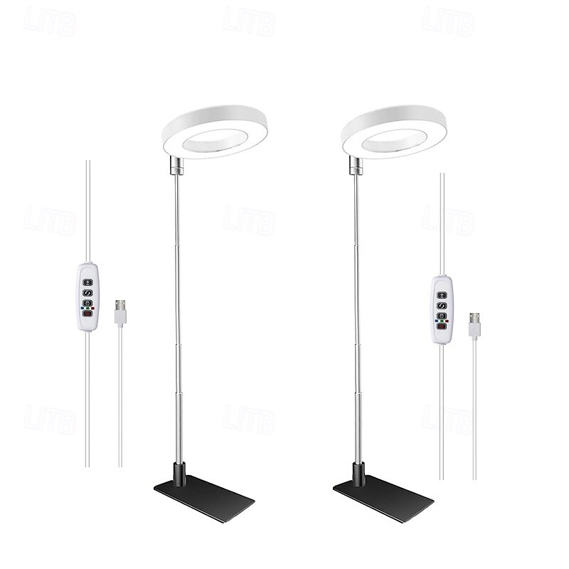 Lampada telescopica a LED per la crescita delle piante, anello d'angelo a spettro completo, rosso &luce blu per piante grasse e fiori, dimmerabile, timer, luce integrativa per piante da interno, del 2026 a $15.99 –P4