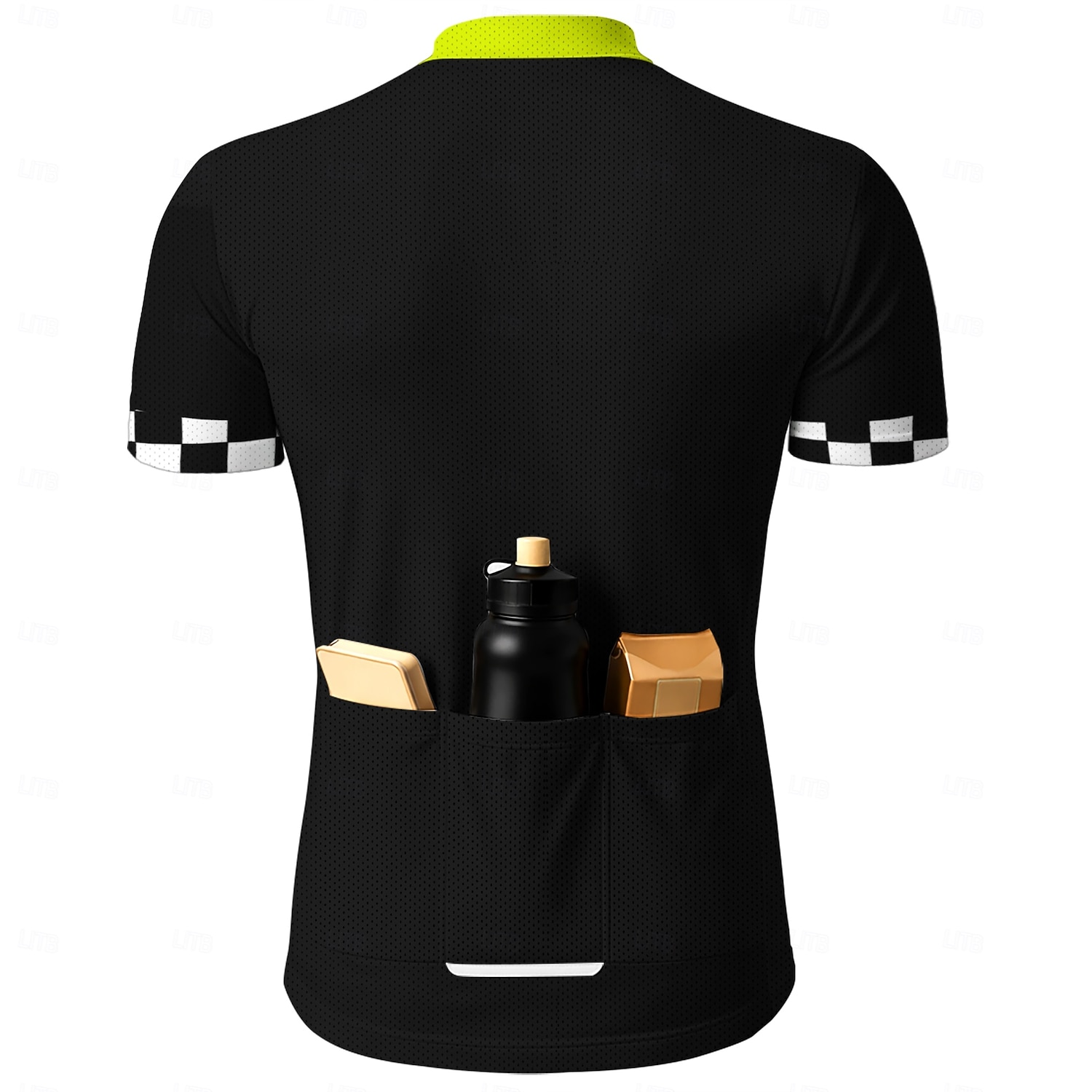 Men Cycling Jersey Downhill Jersey Geometric Checkerboard Short Sleeve Bike Jersey T Shirt with 3 Rear Pockets UV Resistant Fast Dry With Pockets Front Zipper Sports Green Clothing Apparel 2026 - $30.99 –P2