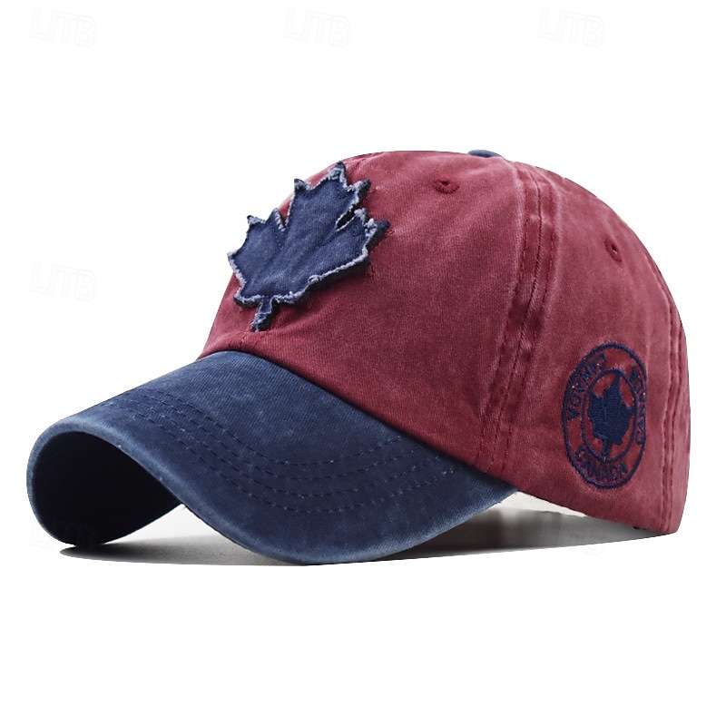 Vintage Canada Baseball Cap Maple Leaf Embroidered  Distressed Retro Dad Hat, Adjustable Cotton Outdoor Snapback Trucker Style, Unisex Casual Streetwear 2026 - $15.99 –P7