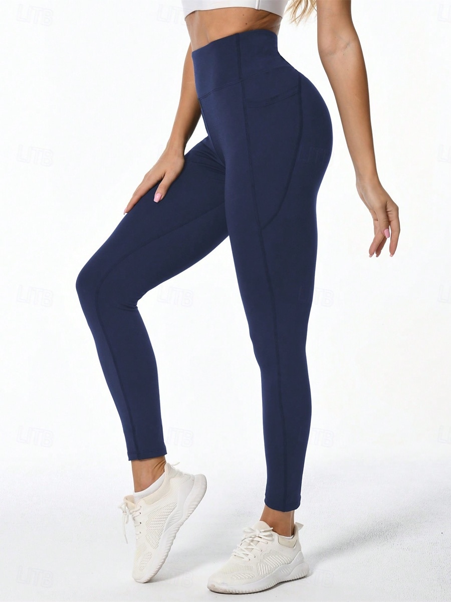 Per donna Pantaloni Pantaloncini anti sfregamento Moda Streetwear Essenziale Lunghezza intera Vita Alta Grafico Elastico in vita Confortevole Alta elasticità Palestra Yoga Streetwear Rosa Rosa scuro del 2026 a $17.99 –P19