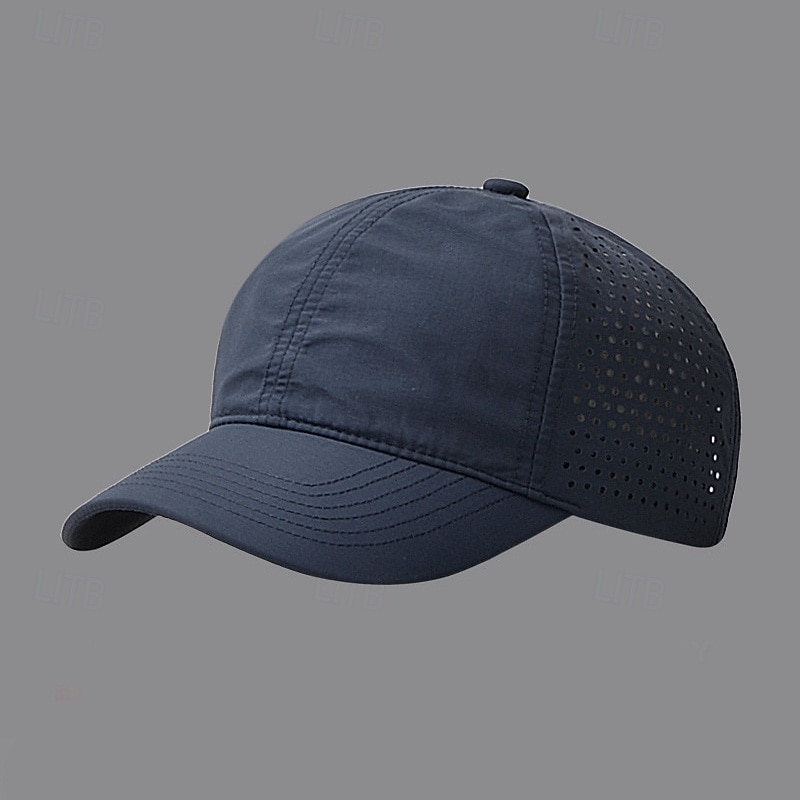 Herren Baseballkappe Mesh-Kappe Schwarz Dunkelmarine Polyester Ausgehöhlt Aktiv Täglich Sport Lässig Täglich Heim Einfarbig Sonnenschutz Belüftung 2026 - E£656.21 –P5