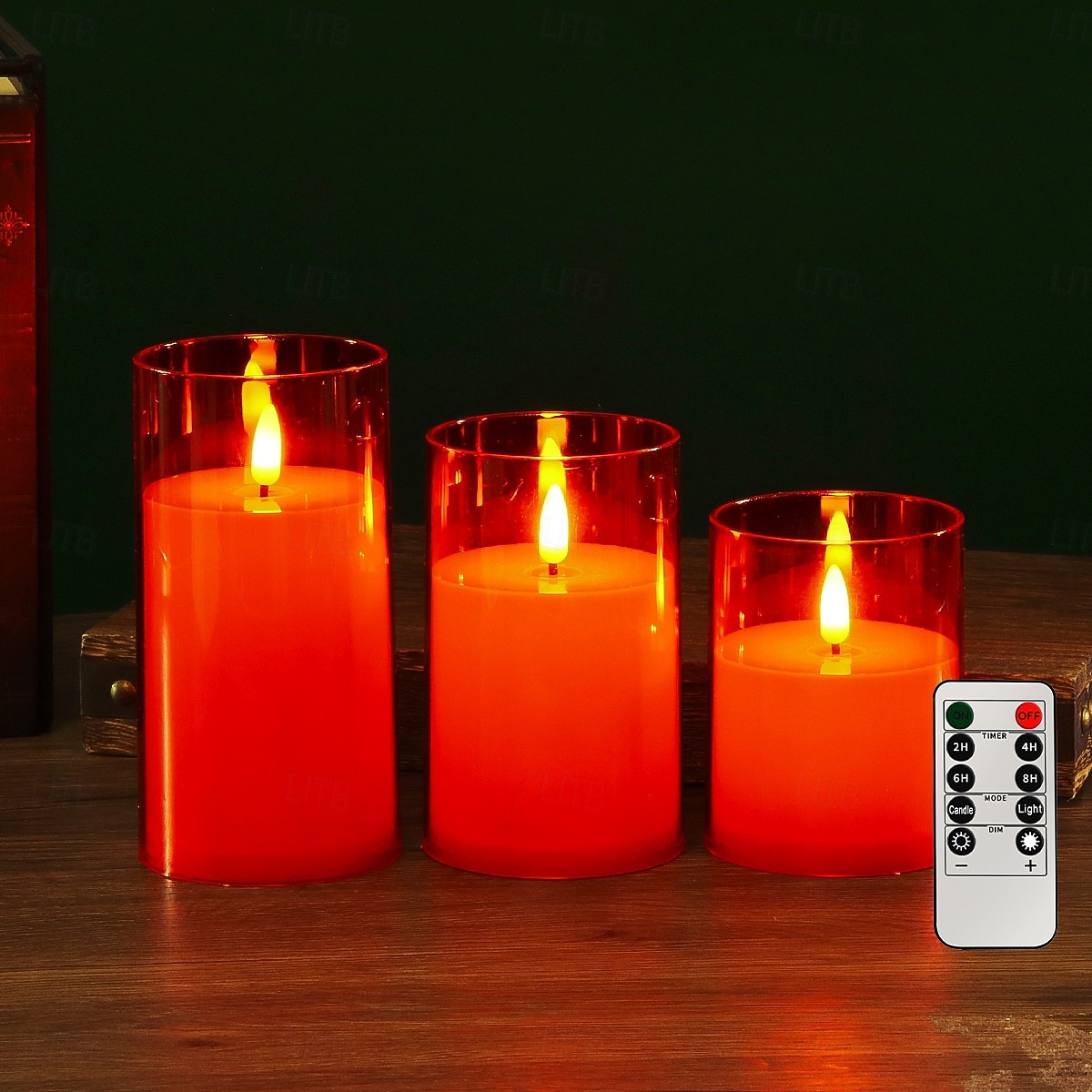 3 candele a led senza fiamma con telecomando, candele di cera senza fumo per proposte di matrimonio, feste, cene, illuminazione ambientale, alimentate a batteria AAA, decorazioni per la casa del 2026 a $19.99 –P2