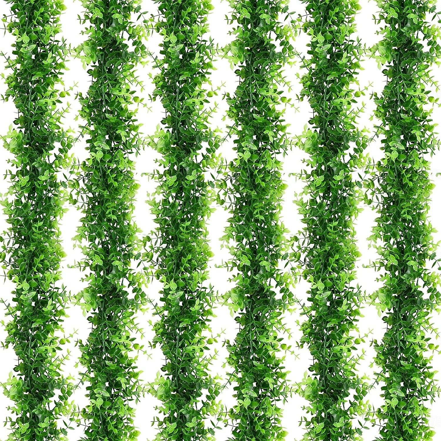 6 szt. sztucznych eukaliptusów, sznur eukaliptusa, 6 stóp, liście eukaliptusa, zielona girlanda na wesele, kolację, dom, zielona 2026 - $26.99 –P1