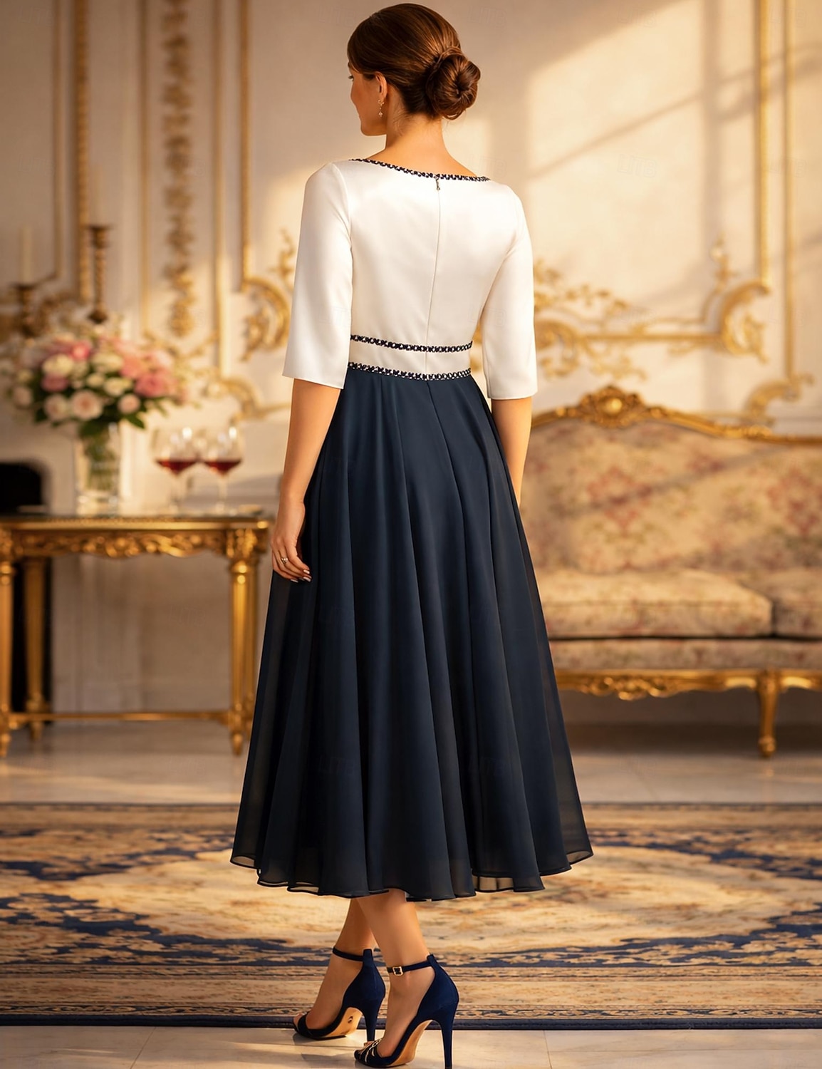 sachin and babi light blue dress White Ball Gowns