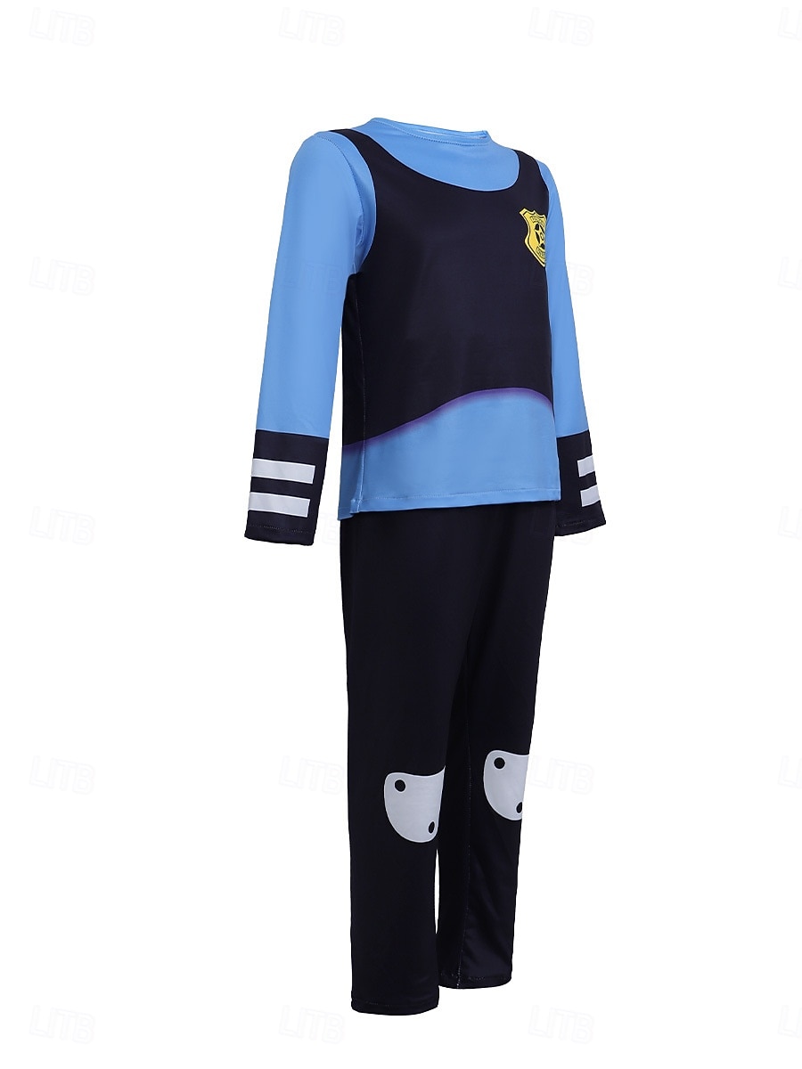 Märchen Tierdetektiv Hasenpolizei Outfits Themenparty-Kostüm Film Cosplay for Mädchen Kinder Karneval Kindertag Buchwoche Party 2026 - $27.99 –P8
