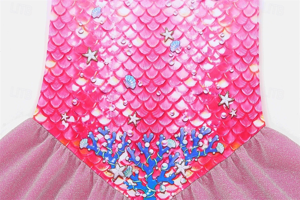 sereia Princesa sereia Vestidos Fantasia de festa temática Fantasias for Para Meninas Infantil Crianças Carnaval Baile de Máscaras Festa Feriado de 2026 por $23.99 –P6