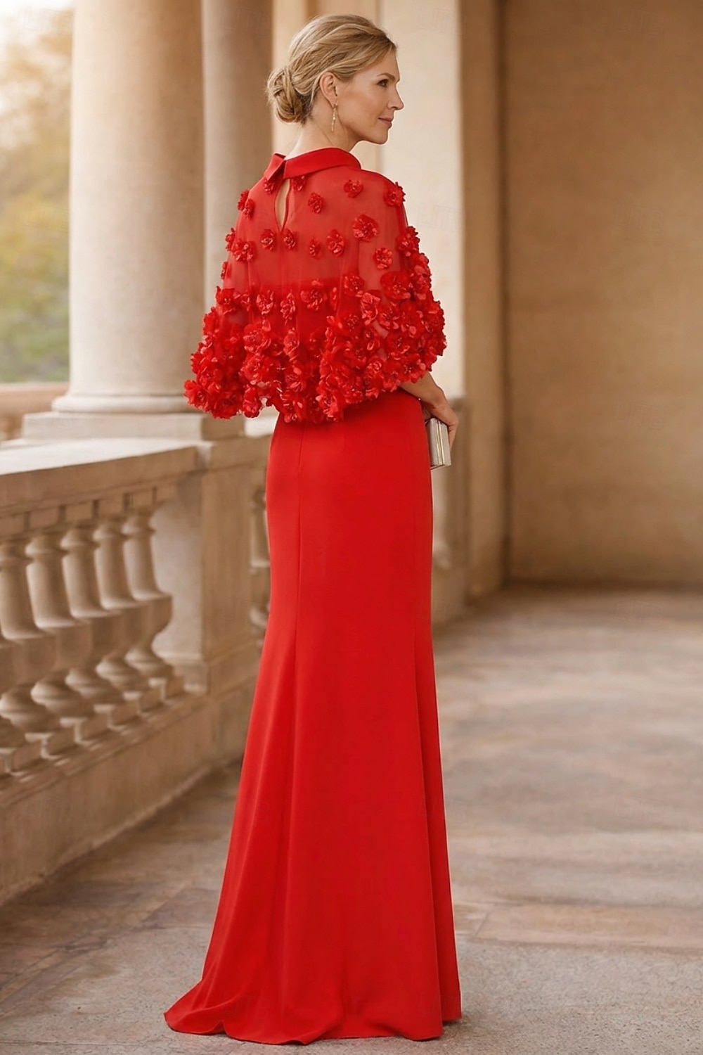 Schlauchkleid Bodenlang Abiballkleider Abendkleid Ballkleid Festliche Kleidung Elegant Halbarm Juwelenhals Hochzeitsgast Formeller Abend Herbsthochzeitsempfang mit Falten 2026 - $175.99 –P2