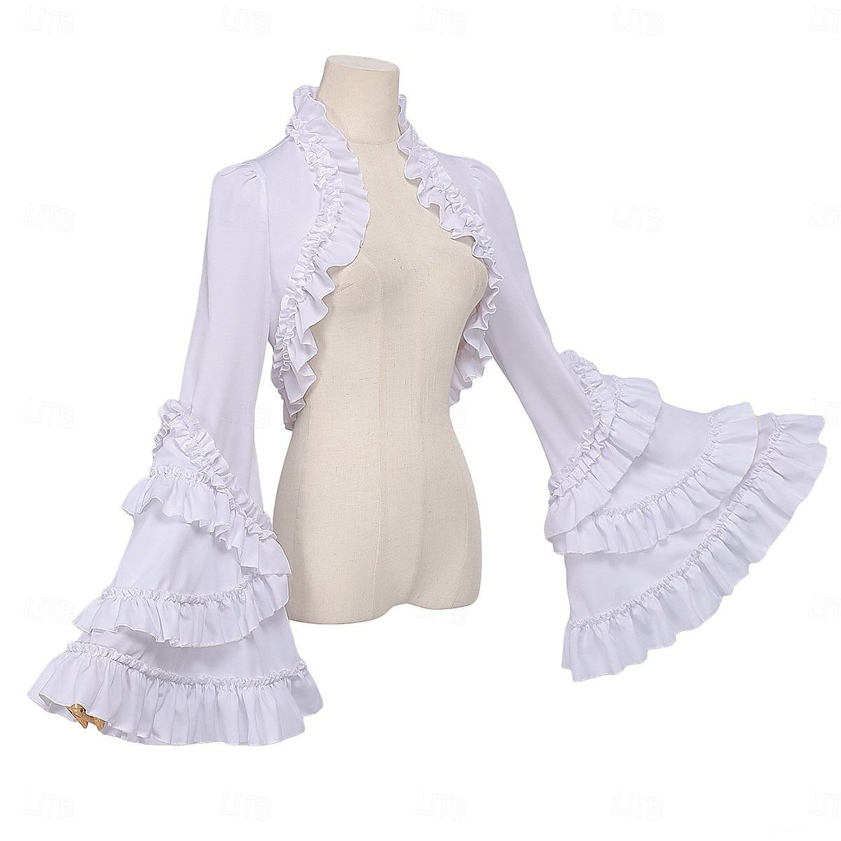 Rokoko Renesanční Steampunk Kabát Fancy kostým Tričko Volánkový rukáv Čerodějnice Upír Královský oděv Maškarní kostým Dámské Fantazie předvečer Všech svatých Karneval Výkon LARP Ren Faire Dospělé 2026 - $38.99 –P8