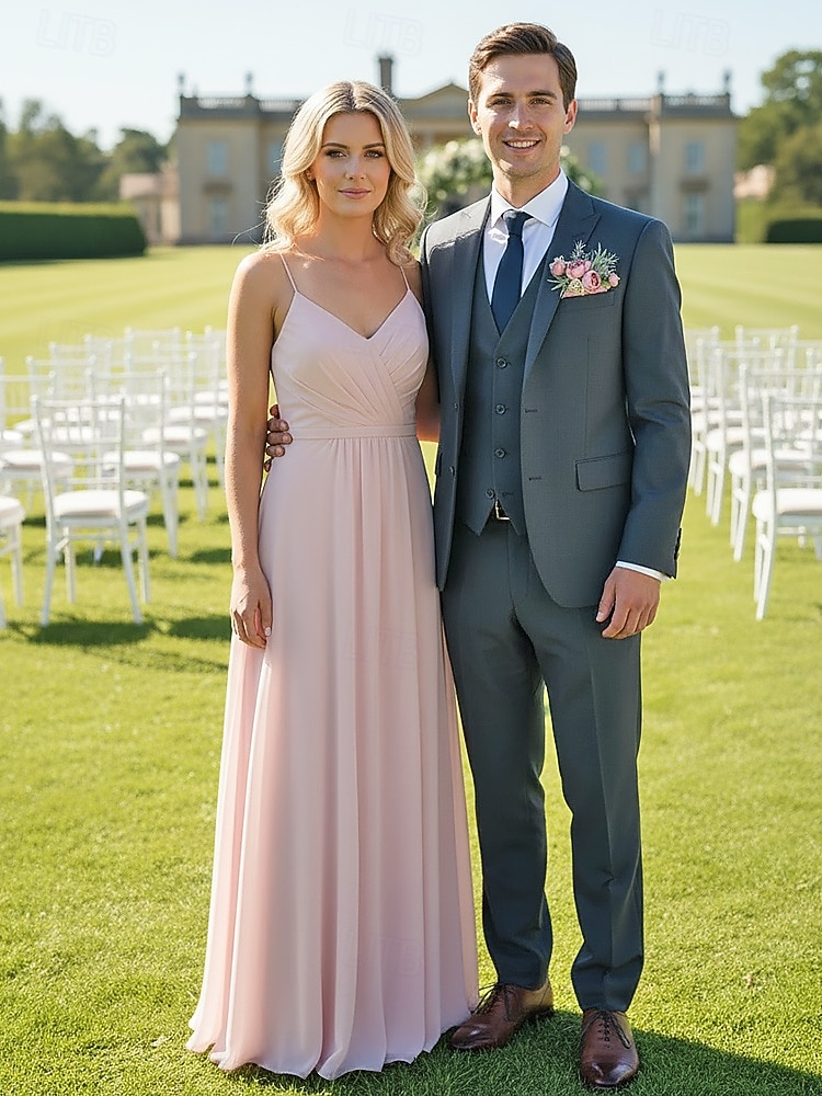 Einstecktuch für Herren, Kunstblume aus Polyester, weiß und rosa, praktisches Design, ideal für Hochzeiten und festliche Anlässe 2026 - $11.99 –P1
