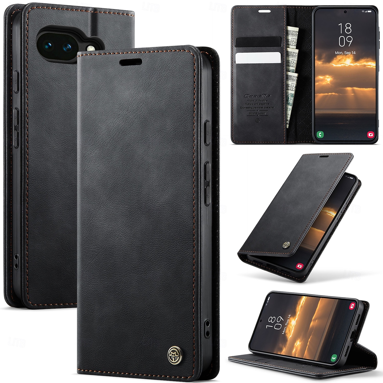 puhelin Etui Käyttötarkoitus Google Pixel 10A Lompakkokorttikotelo Korttipaikka TPU 2026 - $15.99 –P1
