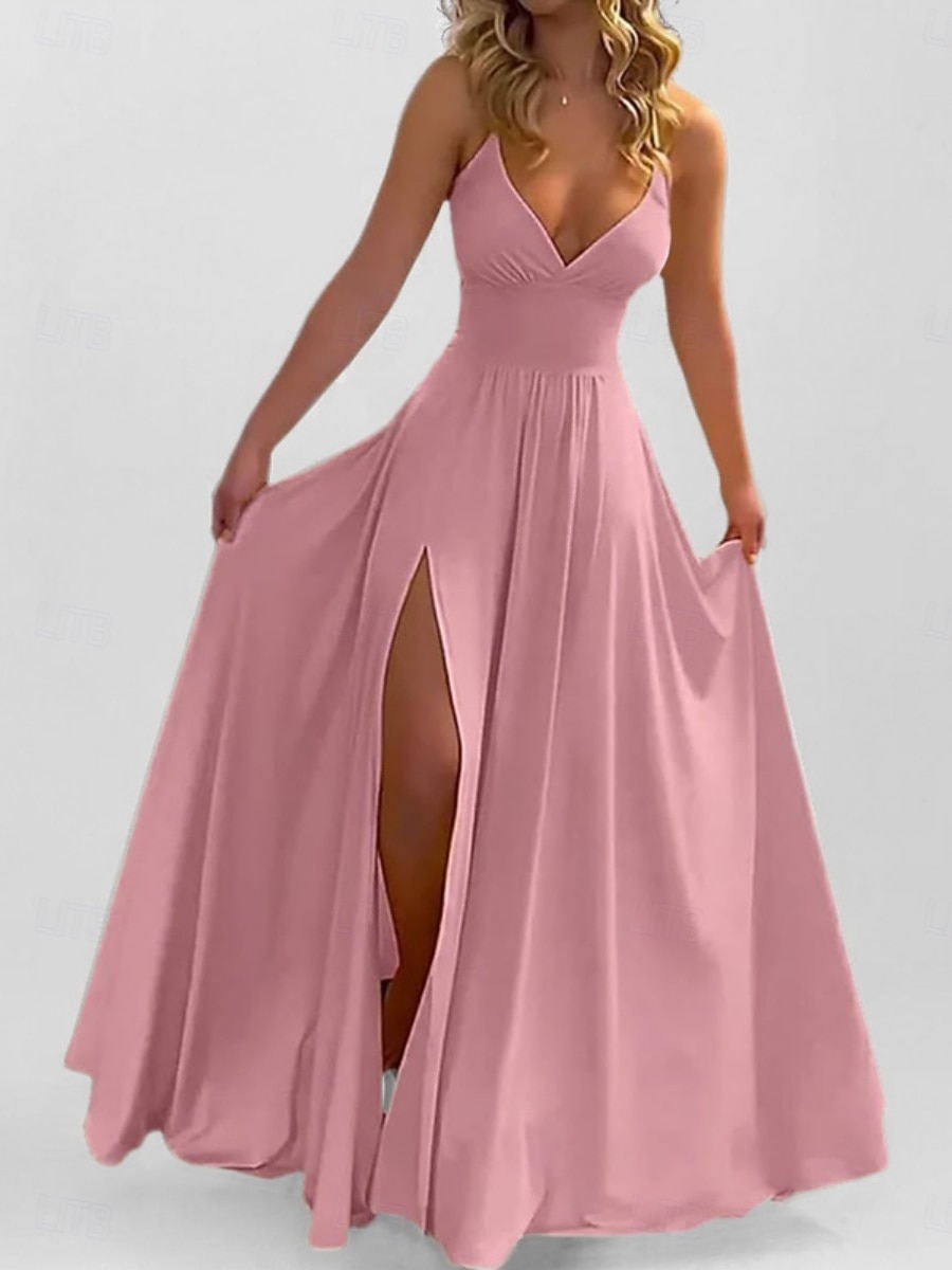 Per donna Abito maxi Abito da Ballo Vestito da Festa Abito da Cocktail Abito Sottoveste Moda Caldo Moderno All'aperto Vacanza Feste Vestibilità regolare Semplice Senza Maniche Scollo a V Nero Bianco del 2026 a $25.99 –P5