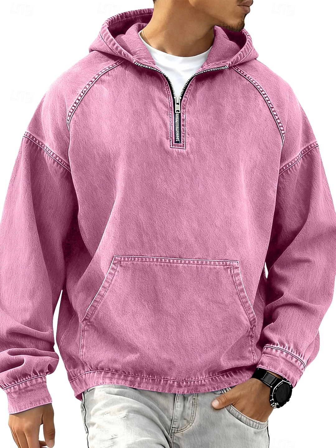 Per uomo Camicia di Jeans Camicia 100% cotone lavaggio acido Maglietta Manica Lunga Con Cappuccio Autunno & Inverno Primavera Autunno Semplice Vintage Streetwear Casual Con zip Stile Vintage Tinto in del 2026 a $39.99 –P13