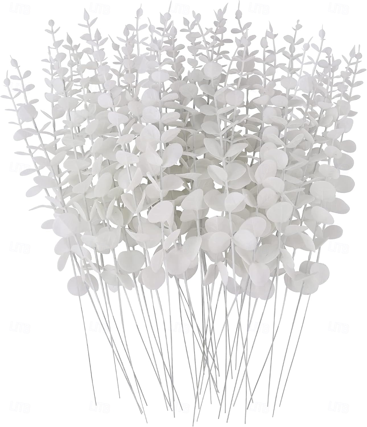 24 hastes artificiais de eucalipto branco, folhas e galhos de eucalipto de 38 cm (15 polegadas) para buquê de casamento e decoração de casa. de 2026 por $17.49 –P1