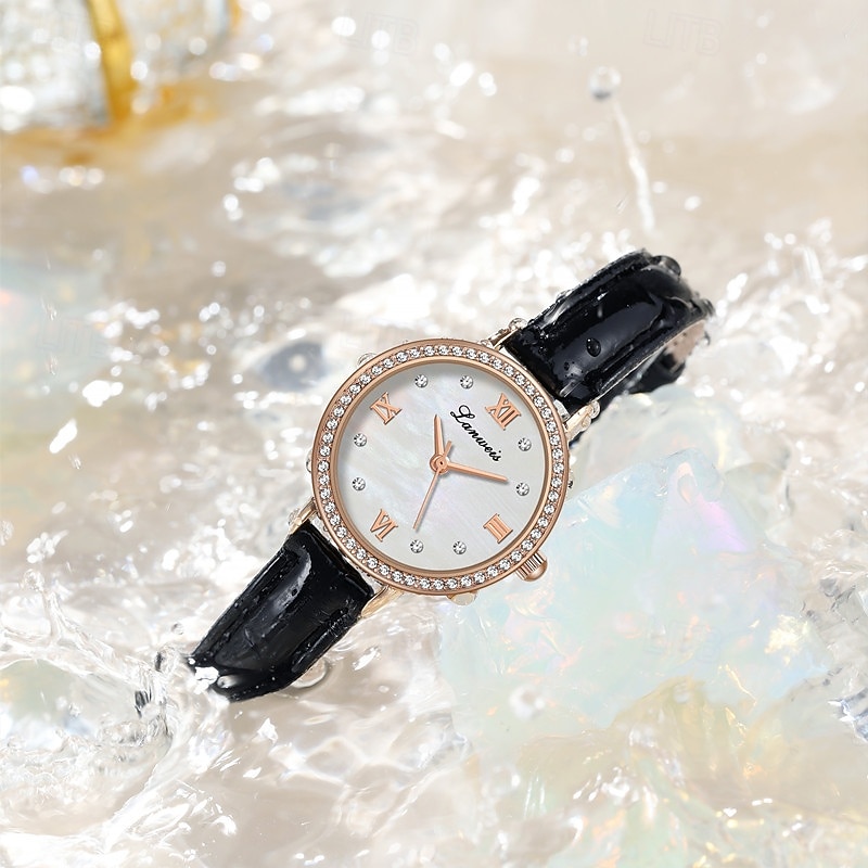 Muttertagsgeschenk 1 originale Business-Stil Perlmutt-Muster-Uhr modische Damen-Uhr Ipx7 wasserdicht Freizeit Sport Quarz-Armbanduhr für Frauen Box 2026 - $17.99 –P2