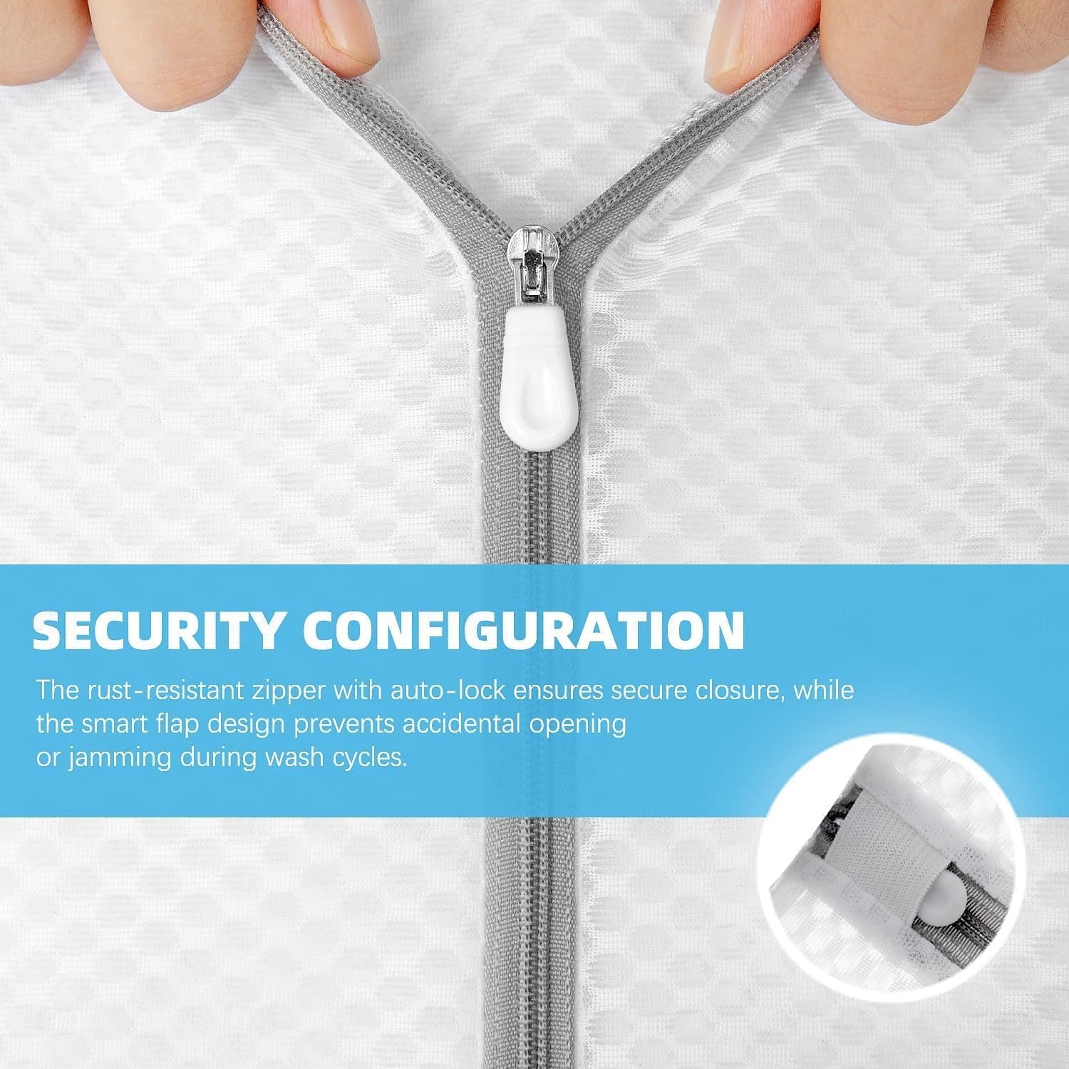 2026年 デリケートな衣類用のハニカムメッシュランドリーバッグ6個パック - ブラジャー、ランジェリー、靴下、ベビー服用の12x16インチミディアム洗濯バッグ - ジッパー開閉でデリケートな衣類を優しく洗います。  コレクション – $16.99 –P3