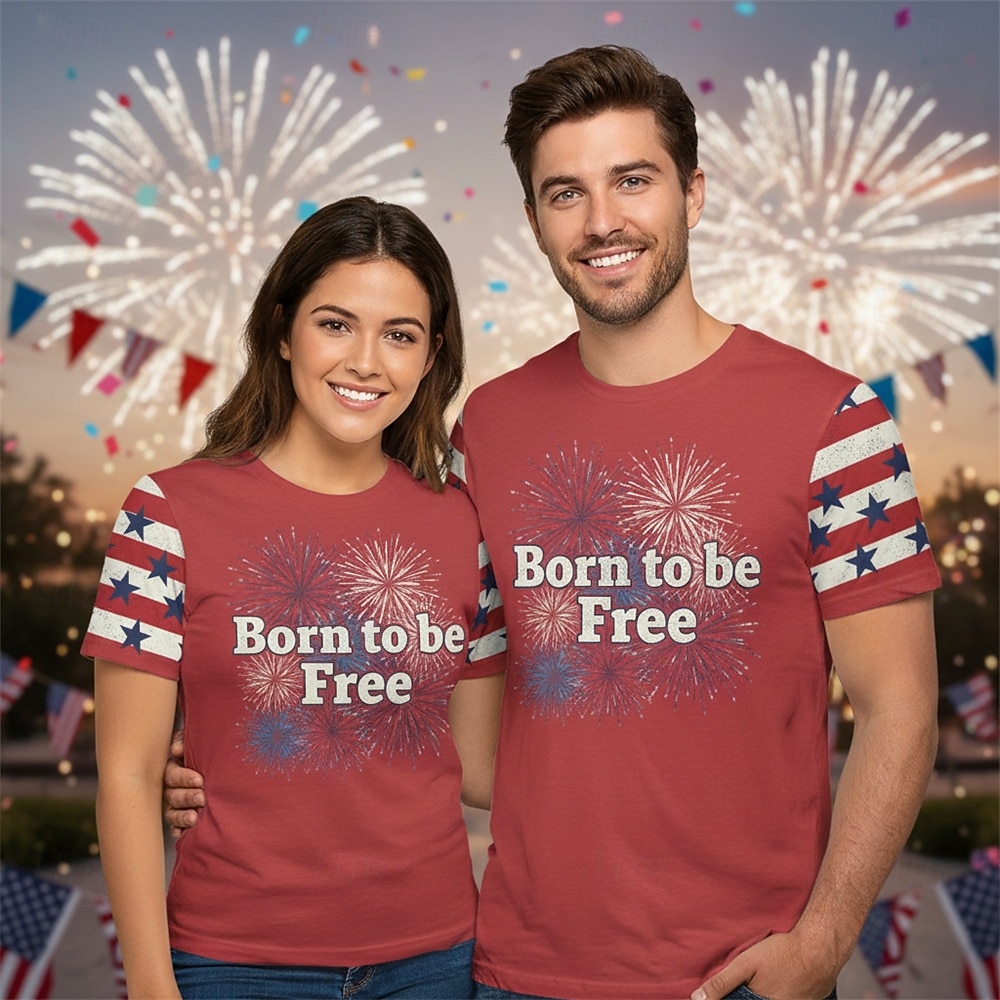 Patriotic T-shirt Graphic Tee USA Retro Vintage Patriotic T-shirt Sleeve 1776-2026 for Unisex Adults' 3D Print  for Independence Day / the Fourth of July 4th of July Party 2026 - $14.99 –P2