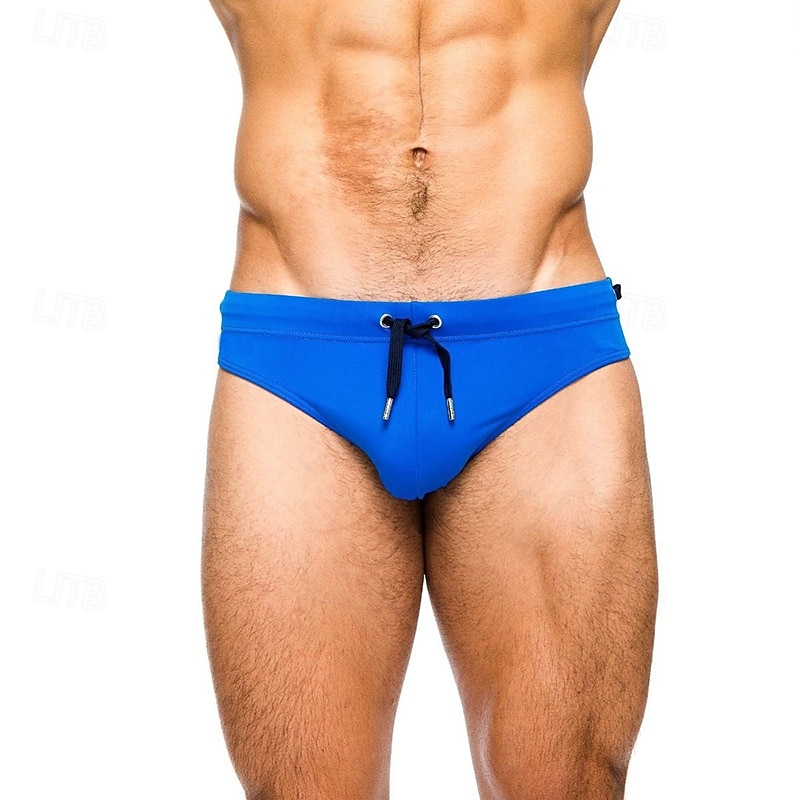 Per uomo Costume da bagno Costume da Bagno Slip mare Tinta unita Coulisse Asciugatura Rapida Elastico Traspirante Pantaloni Surf Sport Acquatici Nuoto Estate del 2026 a $13.99 –P12