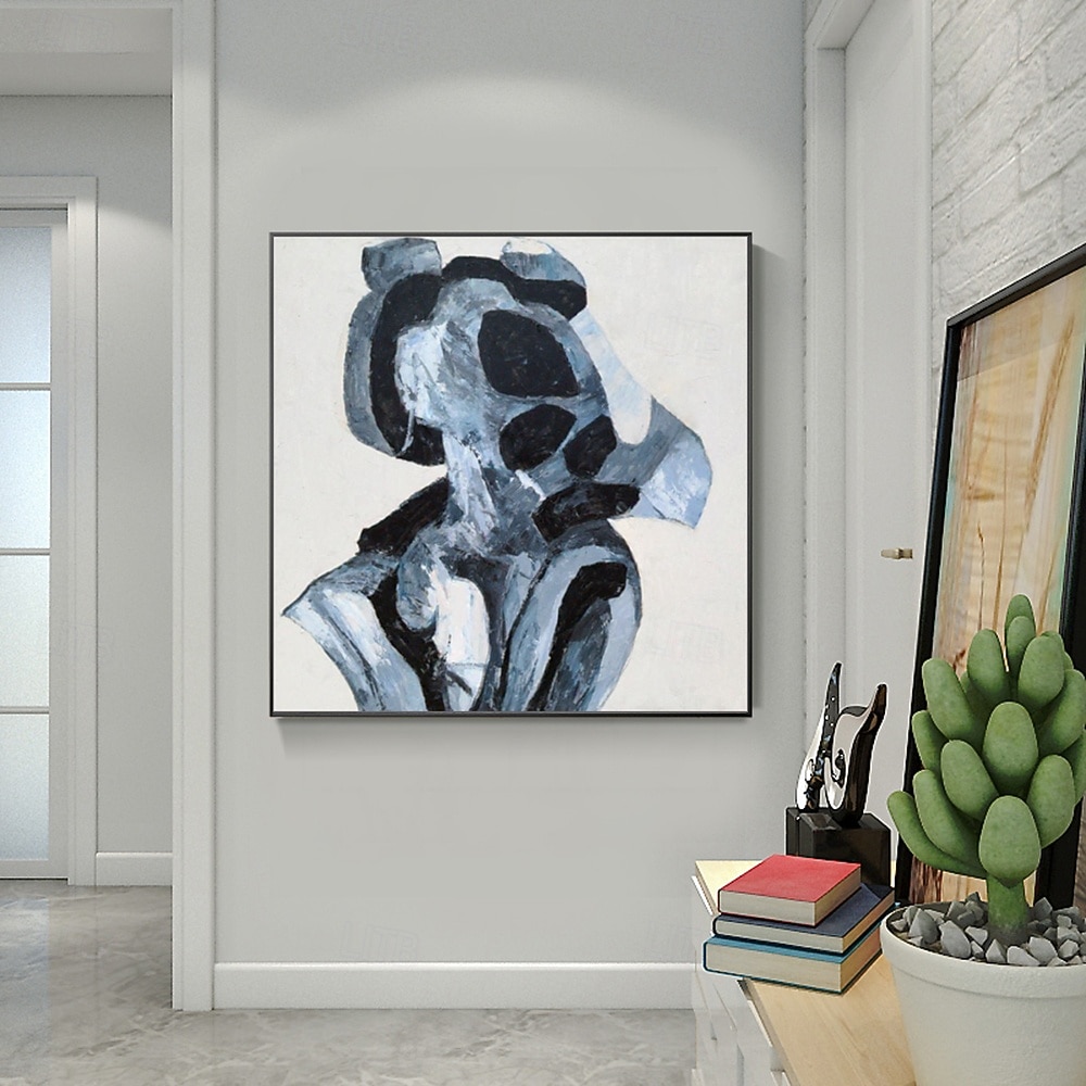 Mintura Hand Painted Abstract Oil Paintings on Canvas Modern Wall Art ...