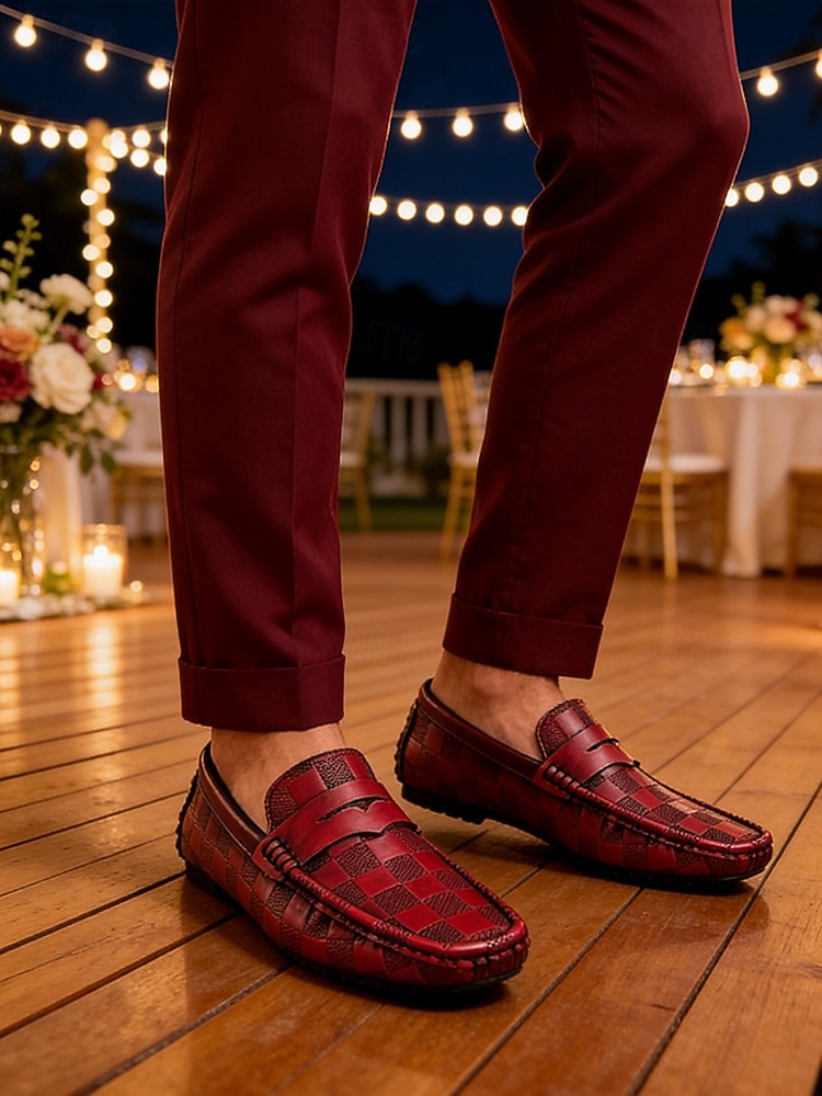 Mocasines sin cordones de piel sintética color tostado para hombre, modernos y versátiles, perfectos para noches de resort y veladas relajadas. 2026 - $54.99 –P3