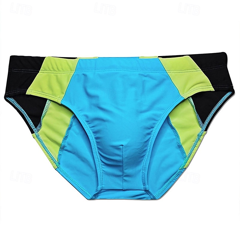 Per uomo Costume da bagno Costume da Bagno Slip mare Color-blocking Asciugatura Rapida Elastico Traspirante Costume da Bagno Pantaloni Surf Sport Acquatici Nuoto Estate del 2026 a $13.99 –P16