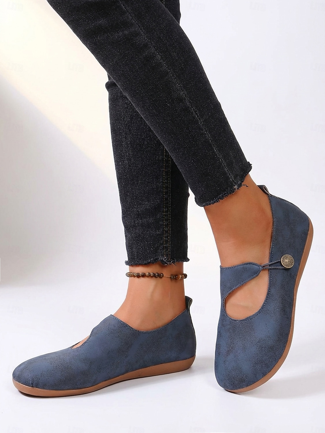 Женские повседневные балетки «Мэри Джейн» с широкой стопой – удобная обувь в винтажном стиле для женщин с широкой стопой, для повседневной носки, прогулок, работы, путешествий, шопинга, прогулок в саду и повседневной носки. 2026 - $19.99 –P2