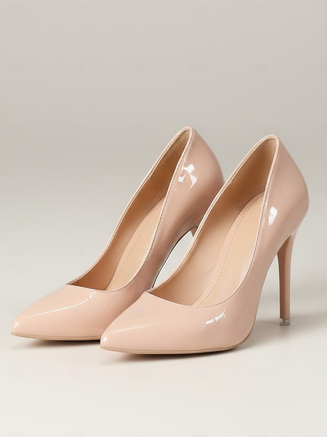 Elegante Damen-Pumps aus nudefarbenem Lackleder mit Stilettoabsatz – die perfekten Schuhe für die Mutter der Braut bei kirchlichen Trauungen 2026 - $29.99 –P5