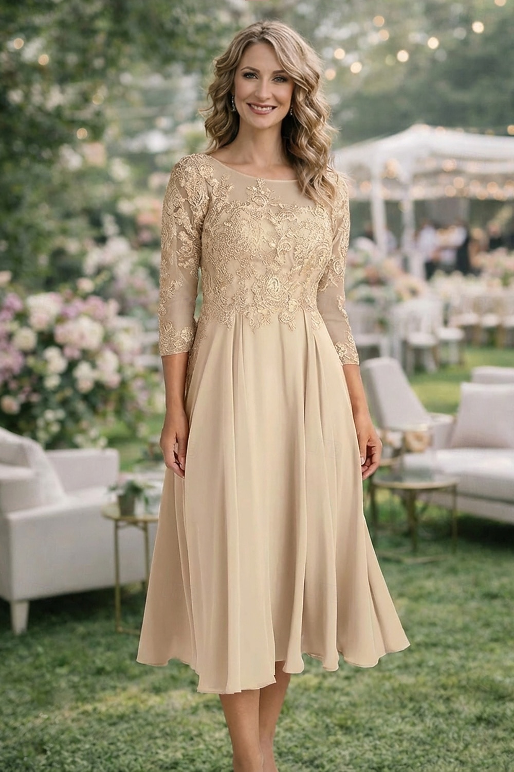 A-Line Ankle Length Party Dress Cocktail Dress Wedding Guest Dress Mother of the Bride Dress A-Line Ankle Length Party Dress Cocktail Dress Wedding Guest Dress Mother of the Bride Dress