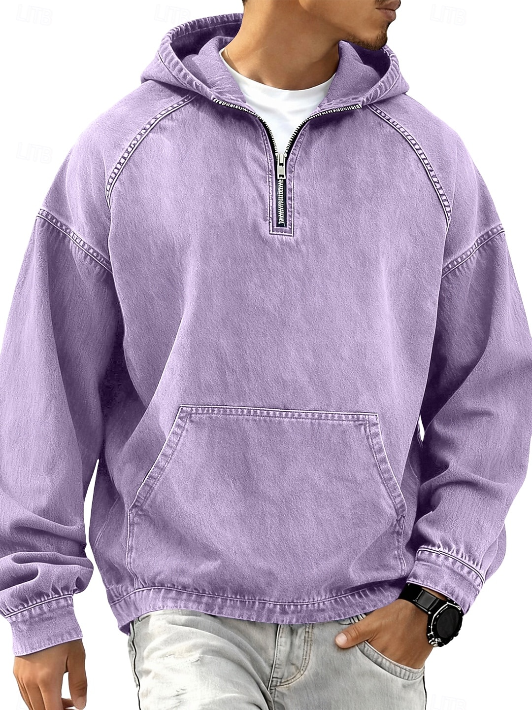 Per uomo Camicia di Jeans Camicia 100% cotone lavaggio acido Maglietta Manica Lunga Con Cappuccio Autunno & Inverno Primavera Autunno Semplice Vintage Streetwear Casual Con zip Stile Vintage Tinto in del 2026 a $39.99 –P1