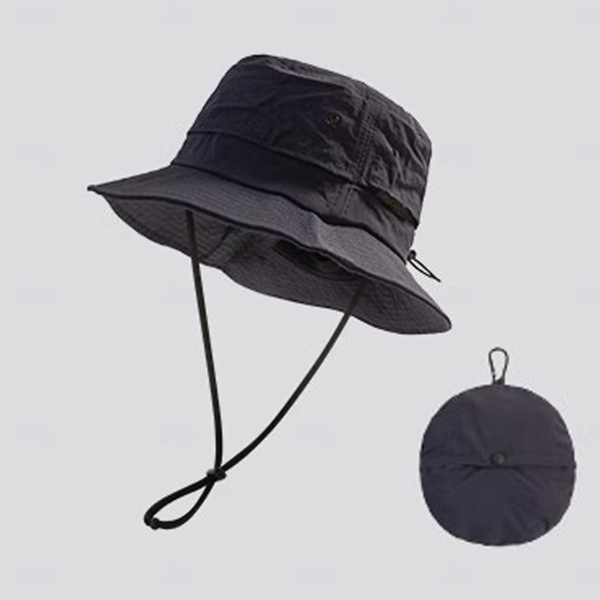 Unisex Bucket Hat Black Navy Blue Tactel Ruched Drawstring Adjustable Sports & Outdoors Casual Outdoor Solid Color Sun Protection Sunscreen 2026 - $9.49 –P12