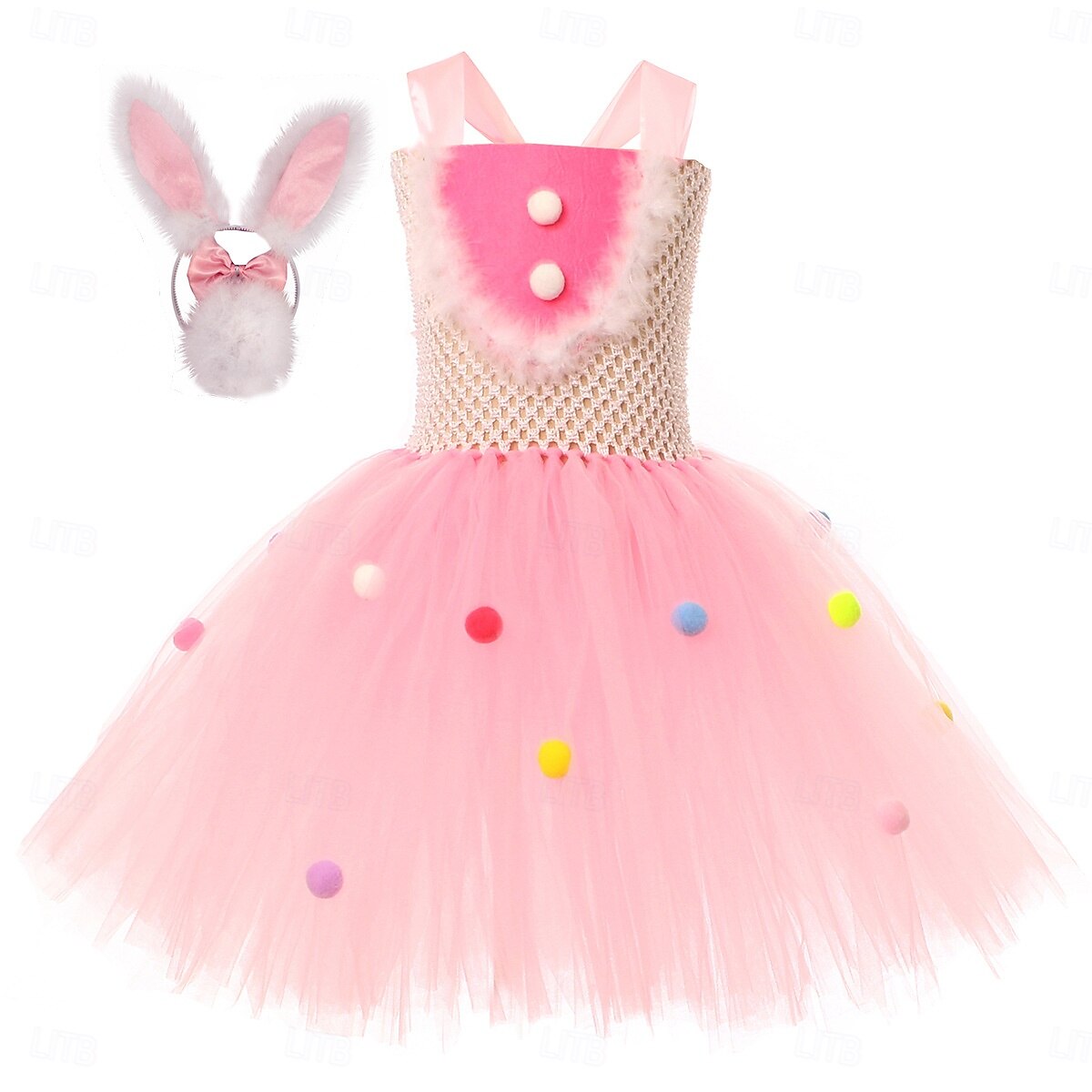 Tutu Robe Tier Kaninchen Osterhase Kleider Lustig Kinder Mädchen Halloween Ostern Karneval Party Verkleiden 2026 - $27.99 –P7
