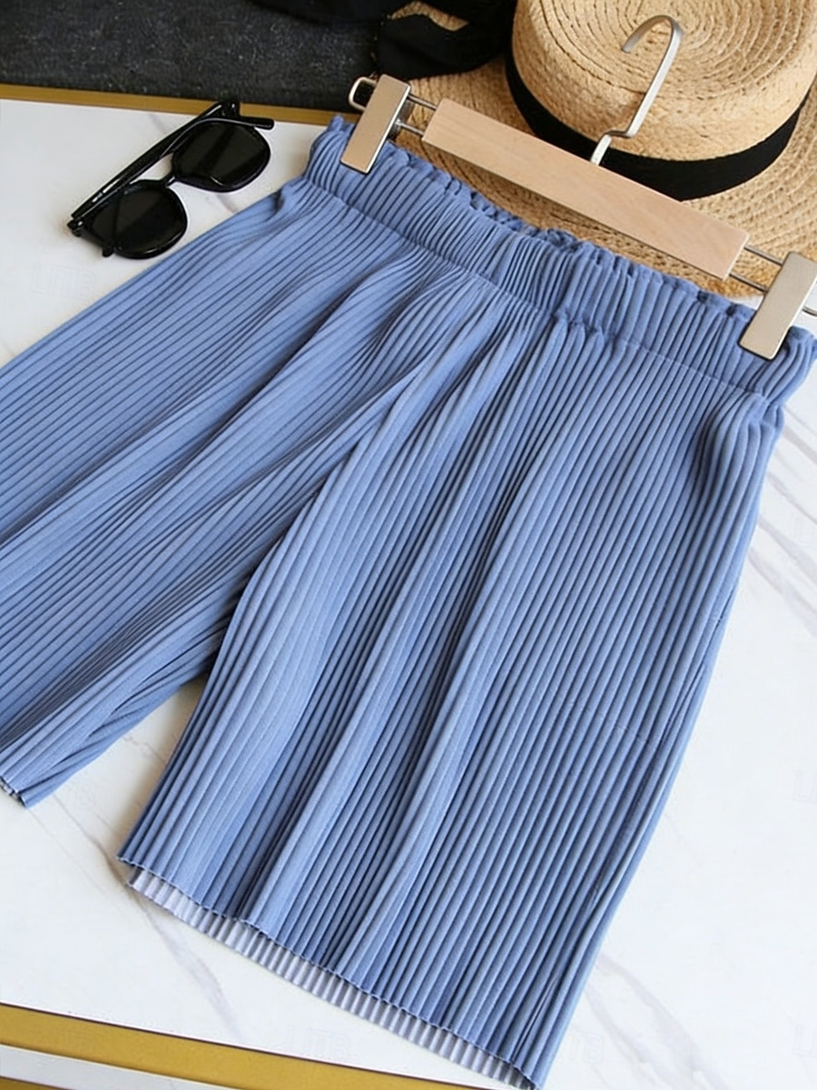 Γυναικεία Σορτς των Βερμούδων Σορτσάκια Καλοκαιρινό σορτς Σορτς παραλίας Διακοπές Μοντέρνα Κομψό στυλ street σύντομο Ψηλή Μέση Σκέτο Κορδόνι Τσέπη Ελαστική μέση Ικανότητα να αναπνέει Άνετο 2026 - $24.99 –P8