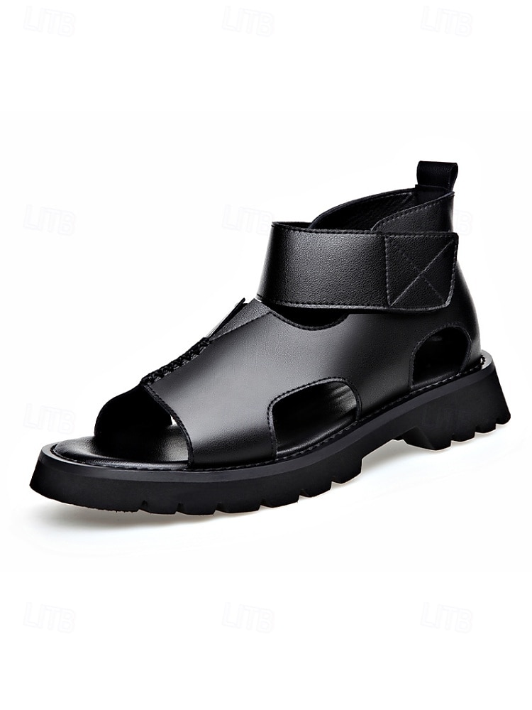 Eleganta bröllopssandaler i konstläder för män, bekväma och snygga formella skor för bröllop, perfekta för sommarfester 2026 - $69.99 –P7